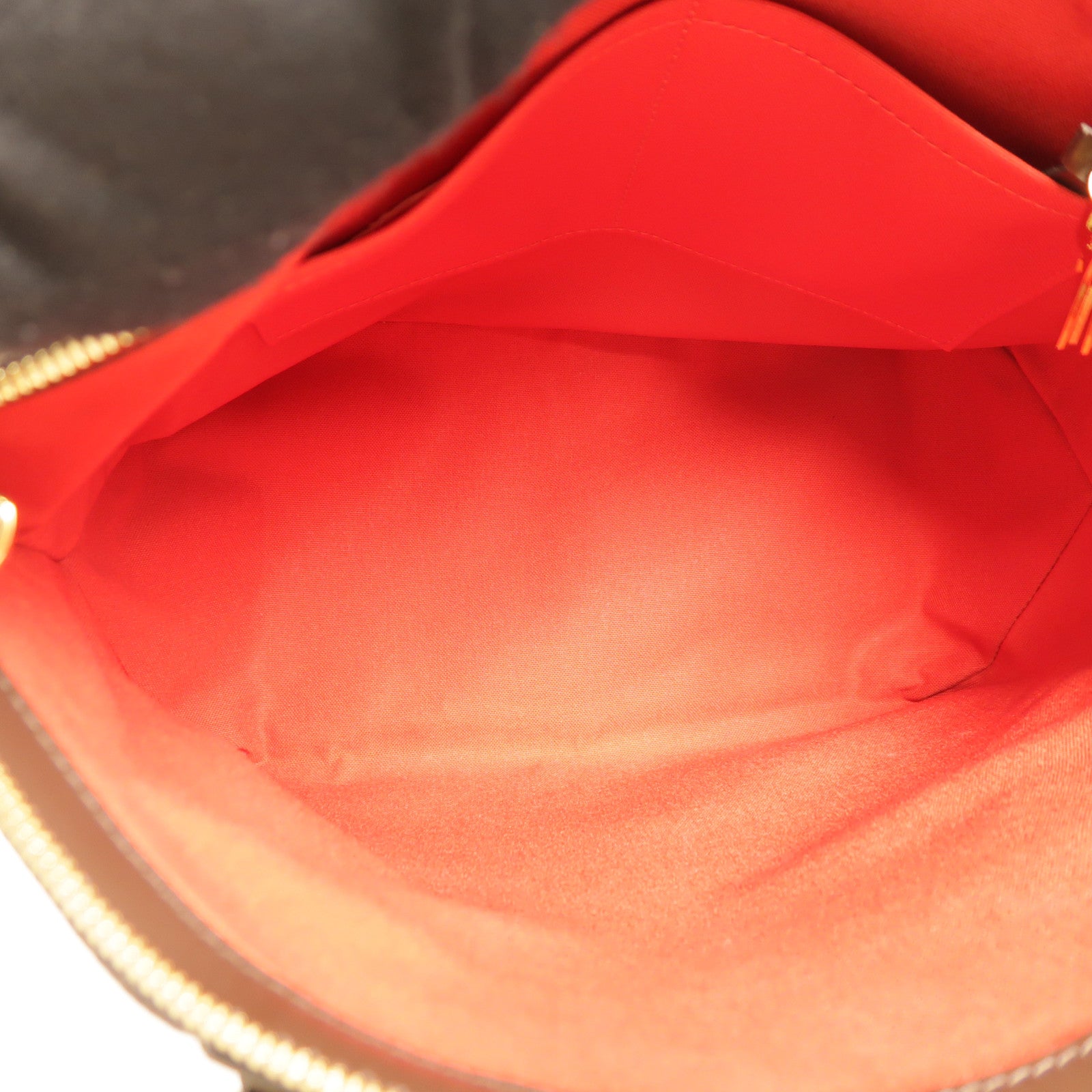 LOUIS VUITTON 【激減優惠】Damier Verona MM金扣肩背袋棕色