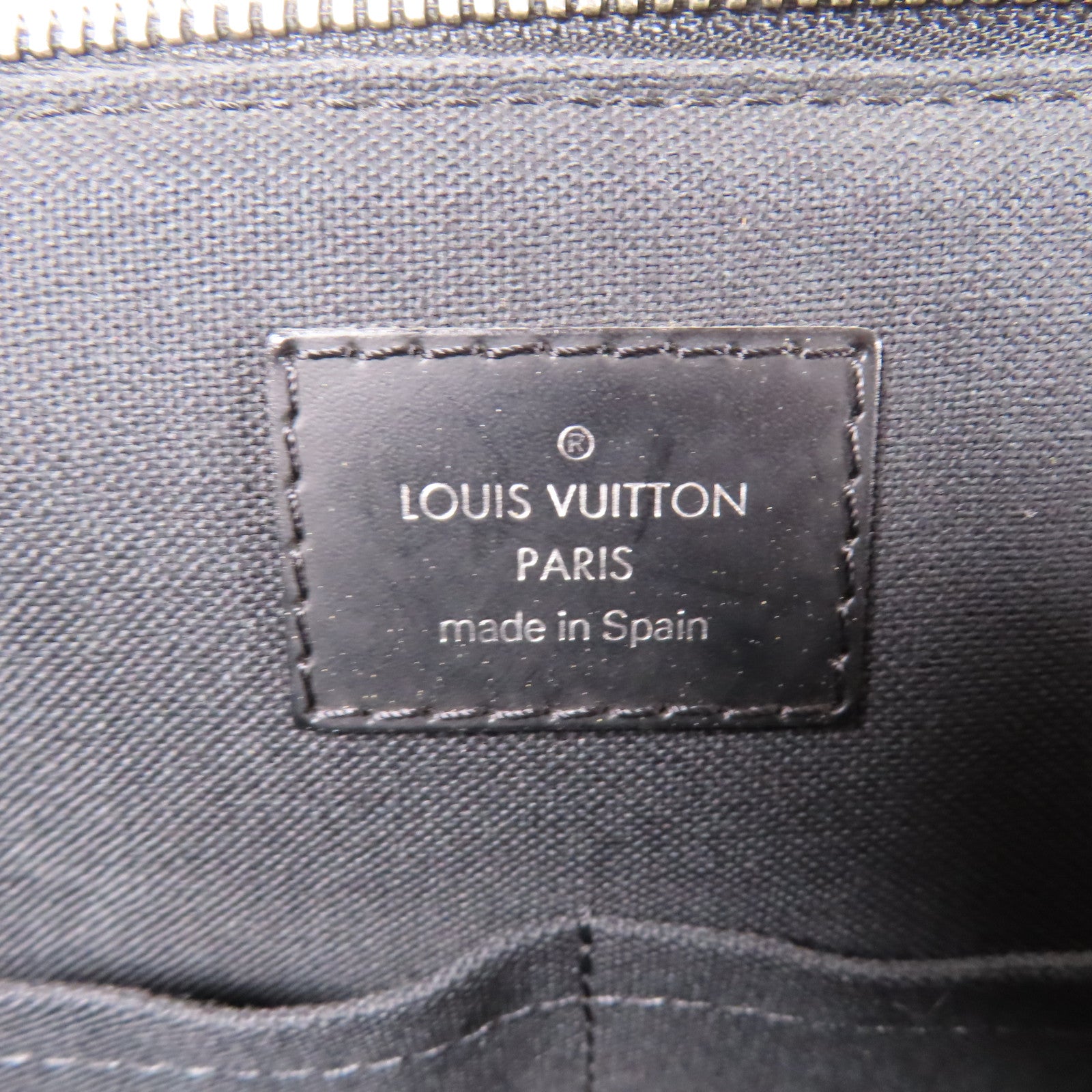 LOUIS VUITTON 【激減優惠】Damier Graphite Porte Document Jules銀扣手挽肩背兩用袋黑色