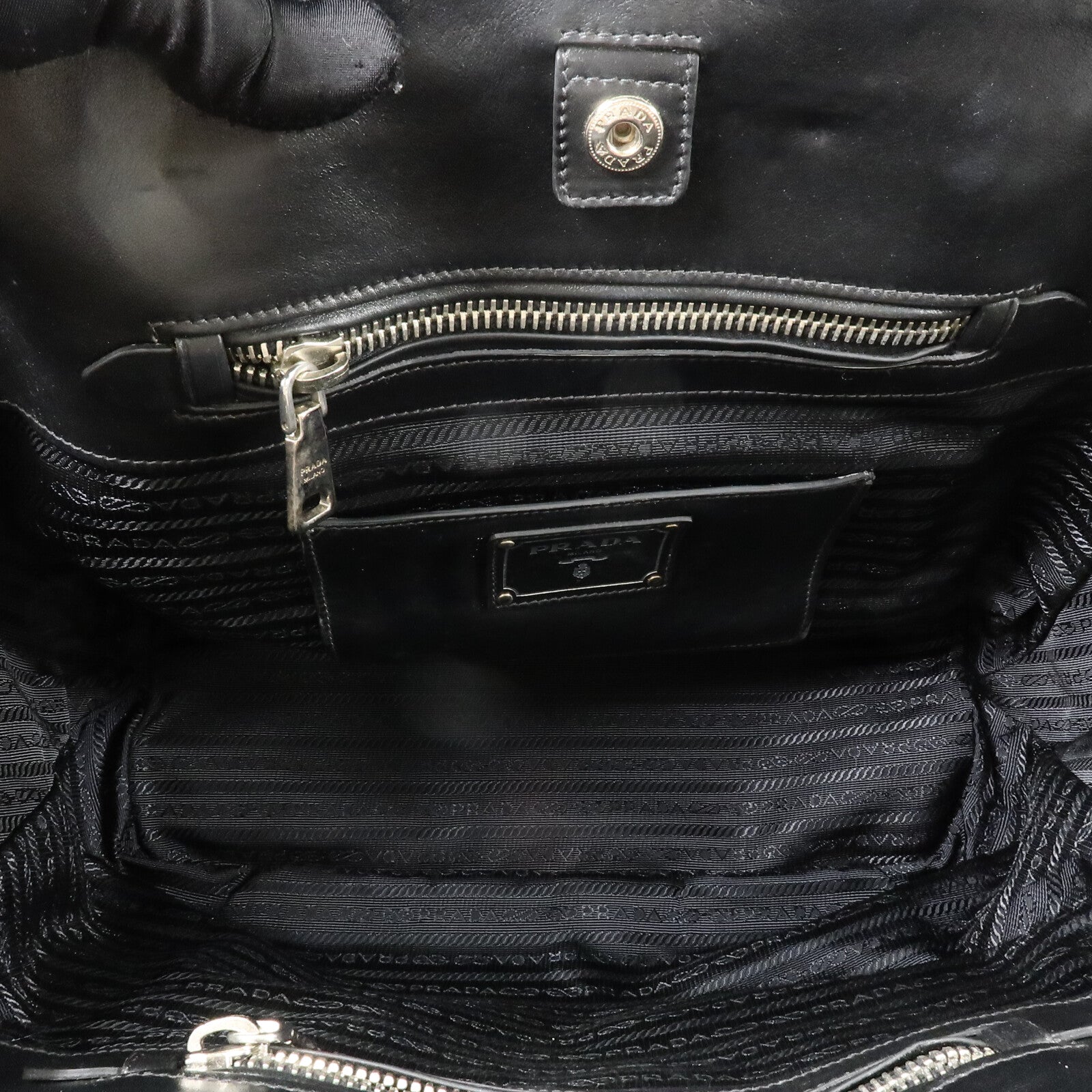 PRADA 牛皮皮革Militare手挽肩背兩用袋