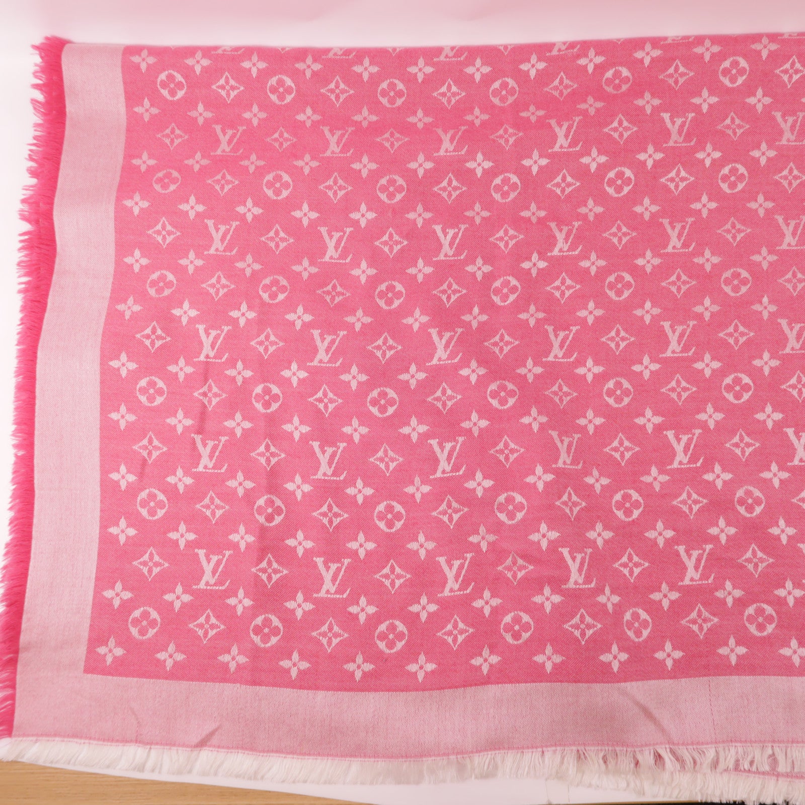 LOUIS VUITTON 羊毛/絲質Scarf圍巾