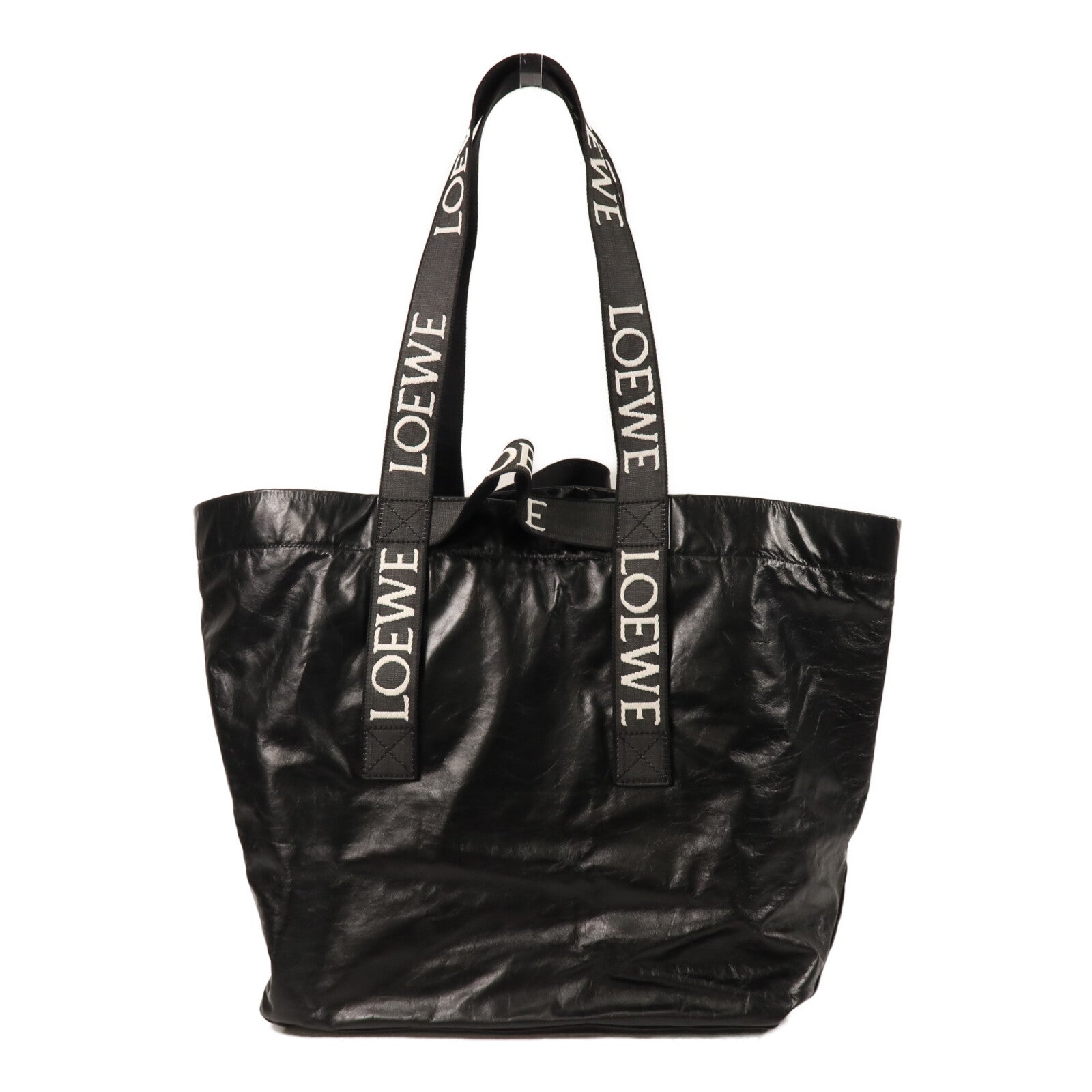 LOEWE 牛皮皮革Fold Shopper手挽袋