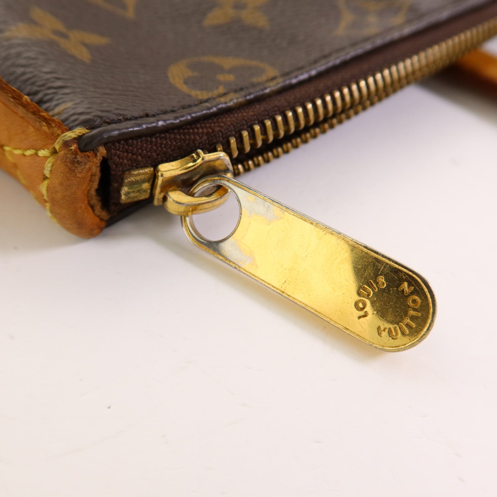 LOUIS VUITTON Monogram Totally MM金扣肩背袋棕色