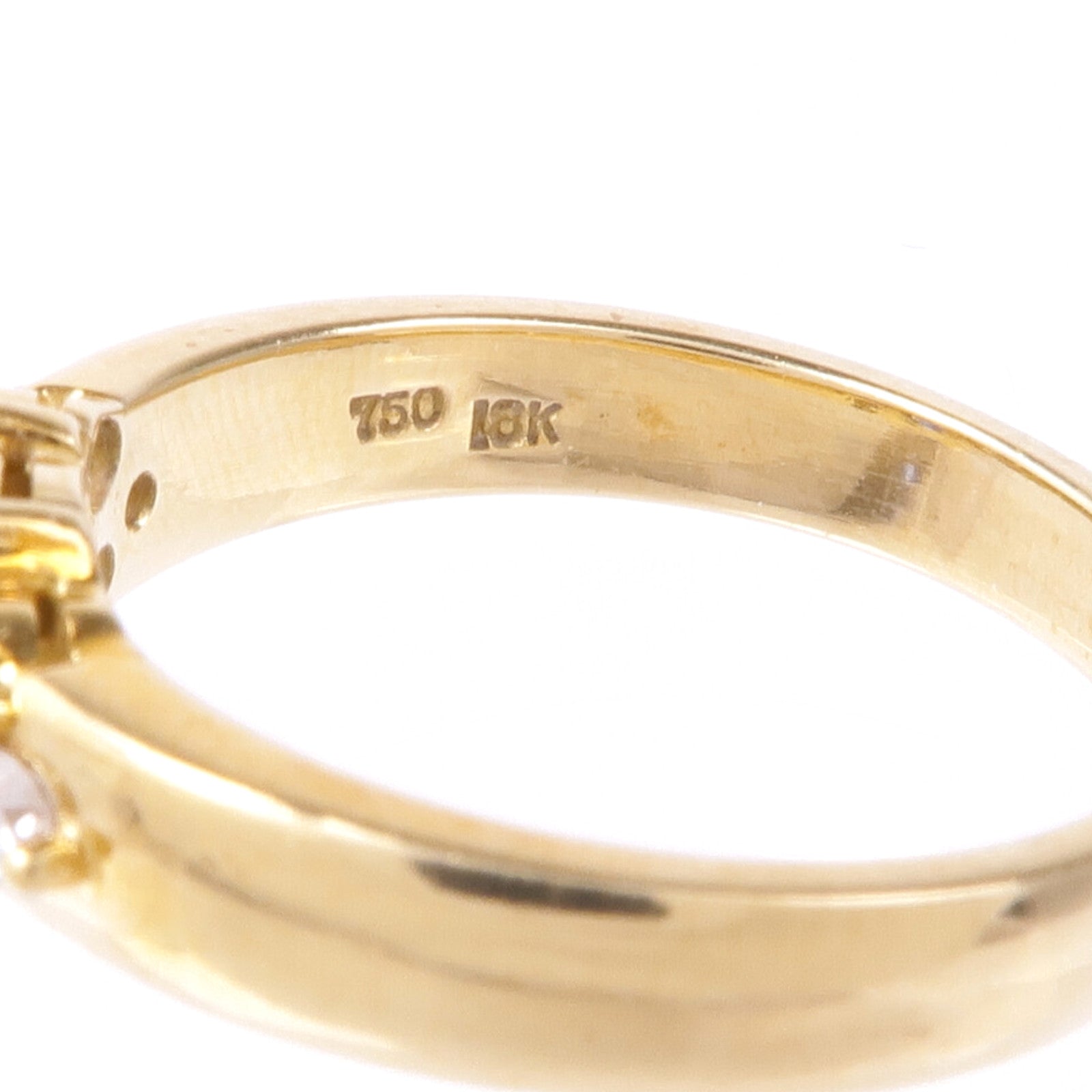 JEWELRY 18K黃金Sapphire Diamond Ring藍寶石/鑽石戒指US#6.25