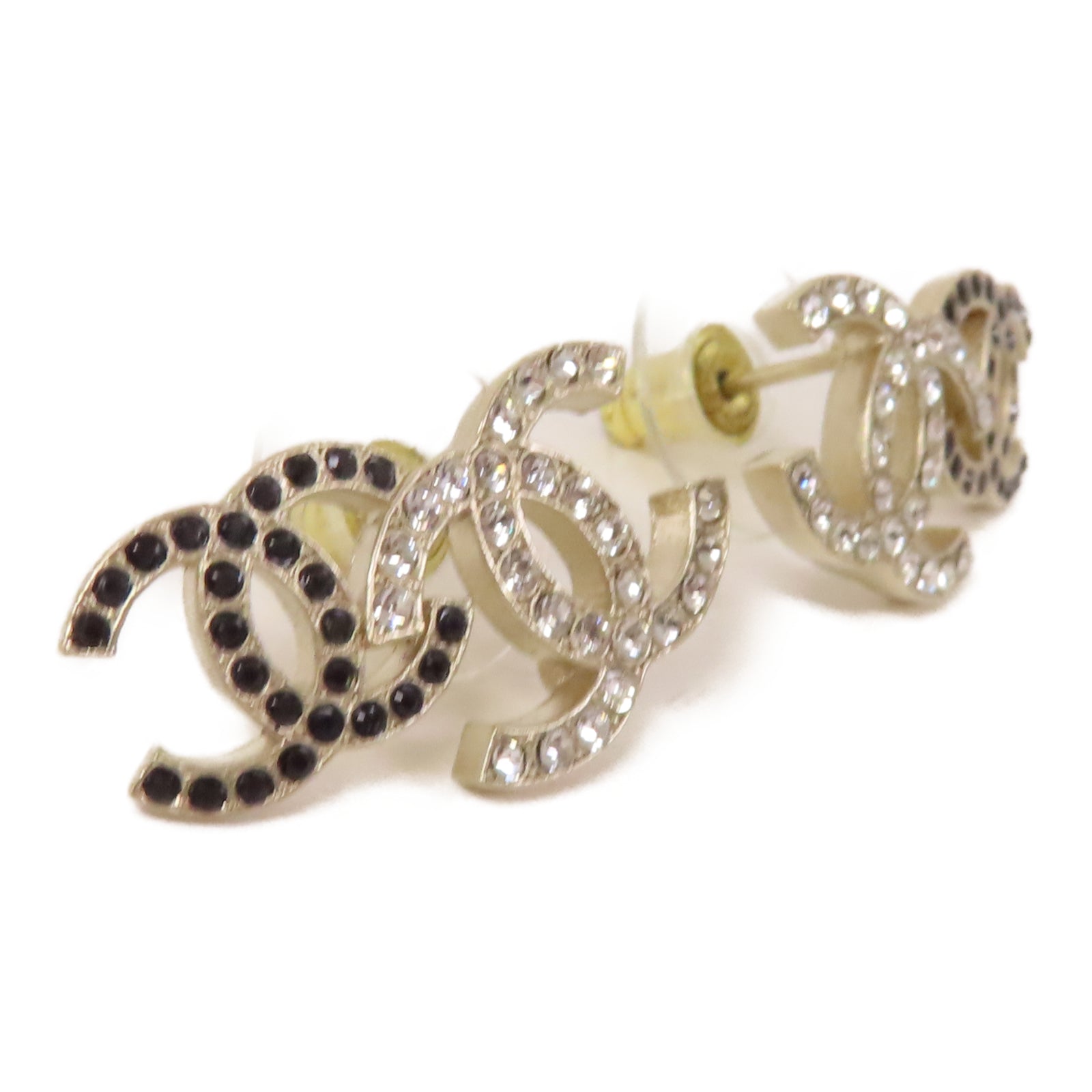 CHANEL 金屬Earrings耳環金色/黑色