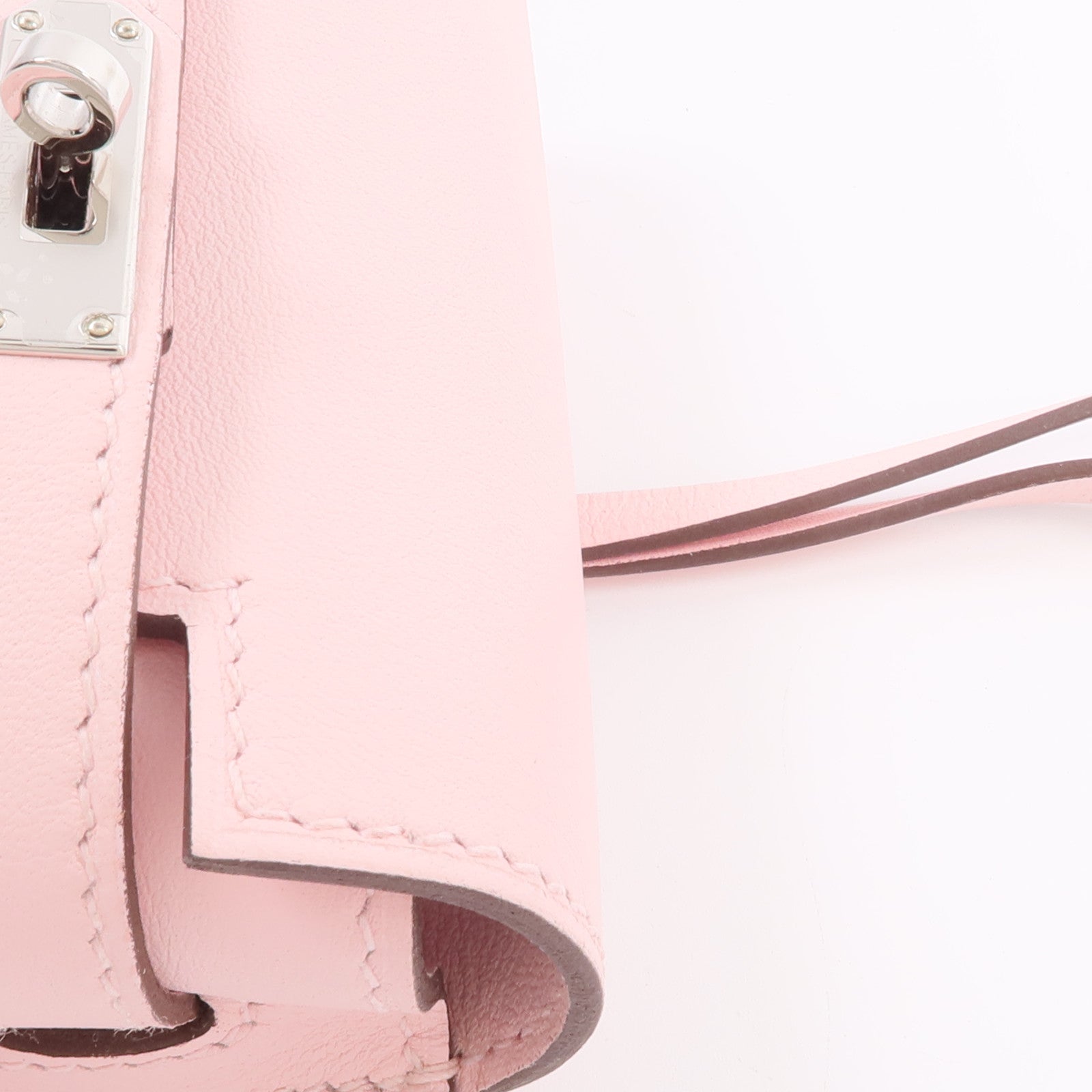 HERMES Swift皮革Kelly Festival Charm掛飾Rose Sakura