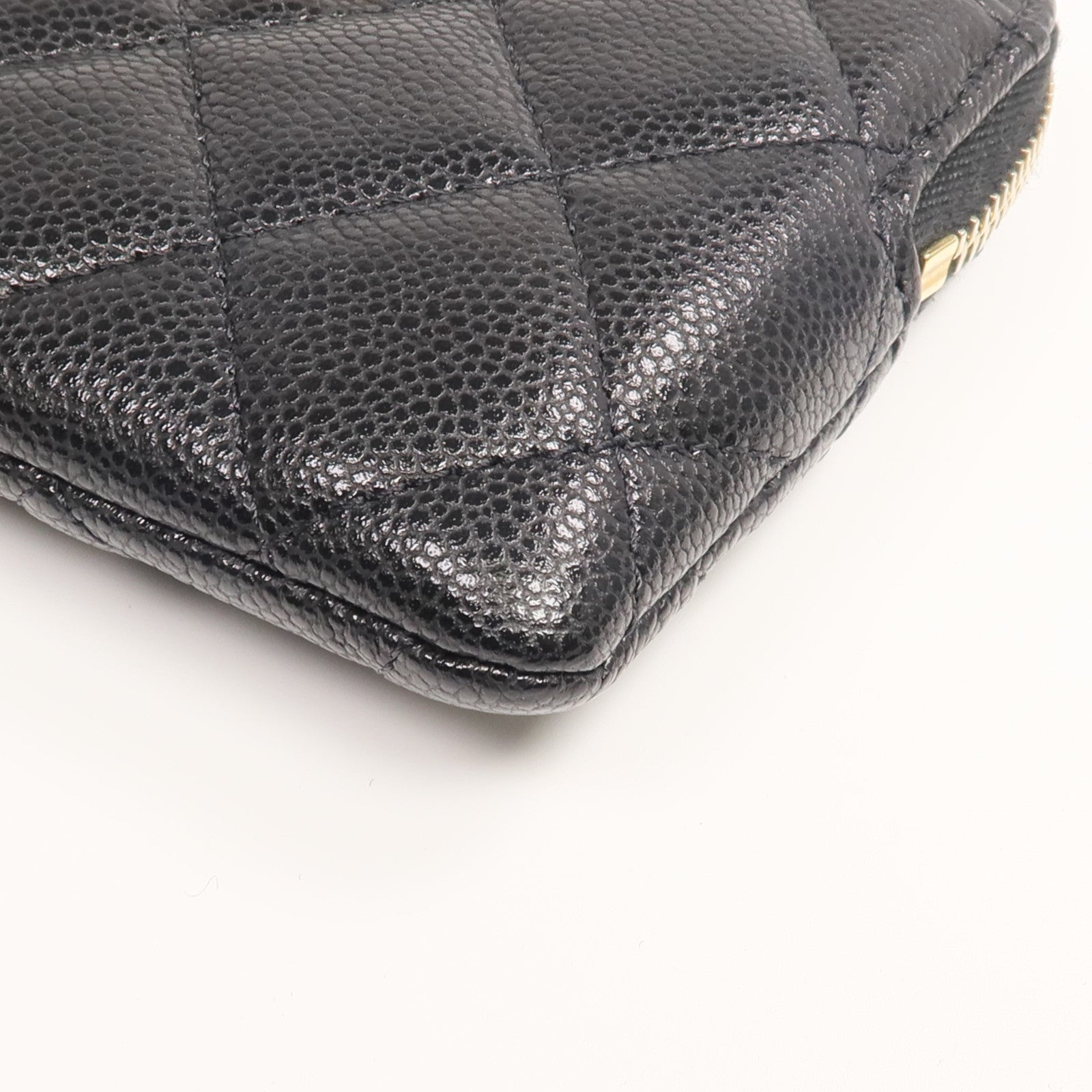 CHANEL 牛皮皮革Card/Coin Case金扣零錢包/卡片套