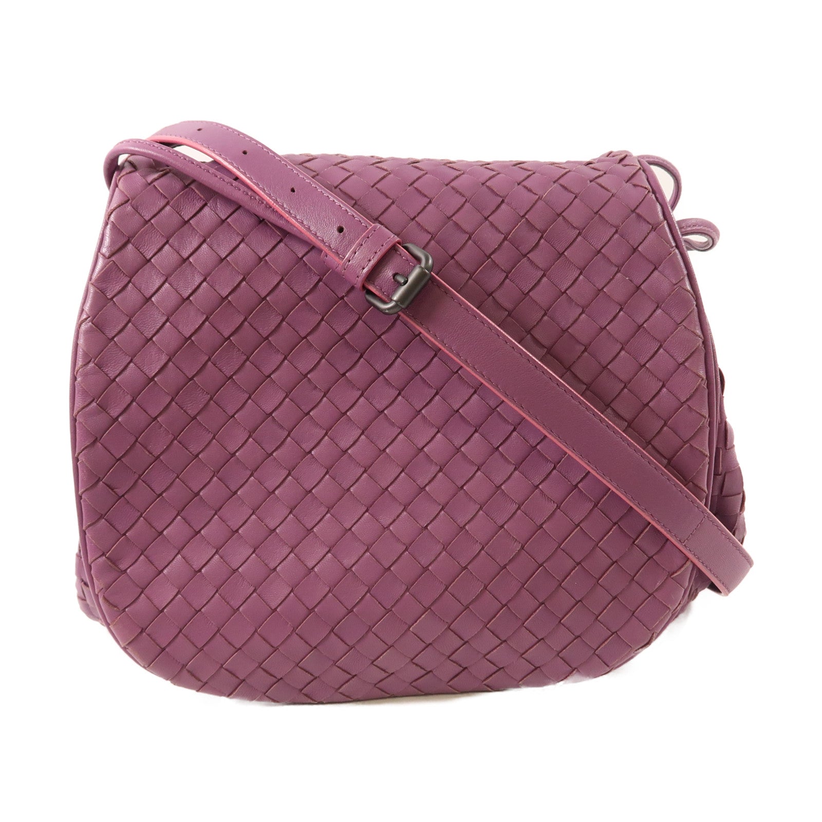 BOTTEGA VENETA 牛皮皮革Shoulder Bag肩背袋紫色