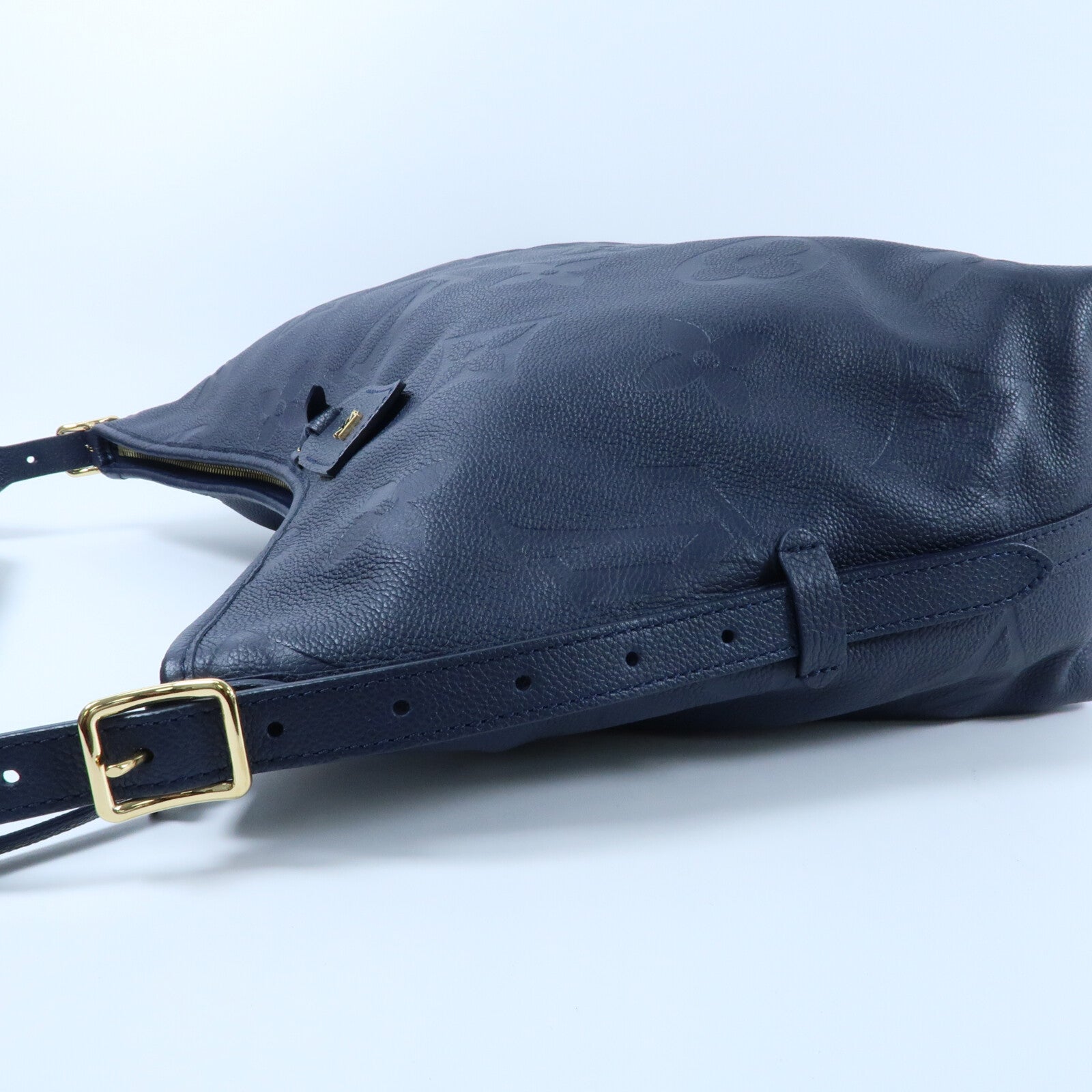 LOUIS VUITTON Monogram Empreinte CarryAll MM金扣肩背袋