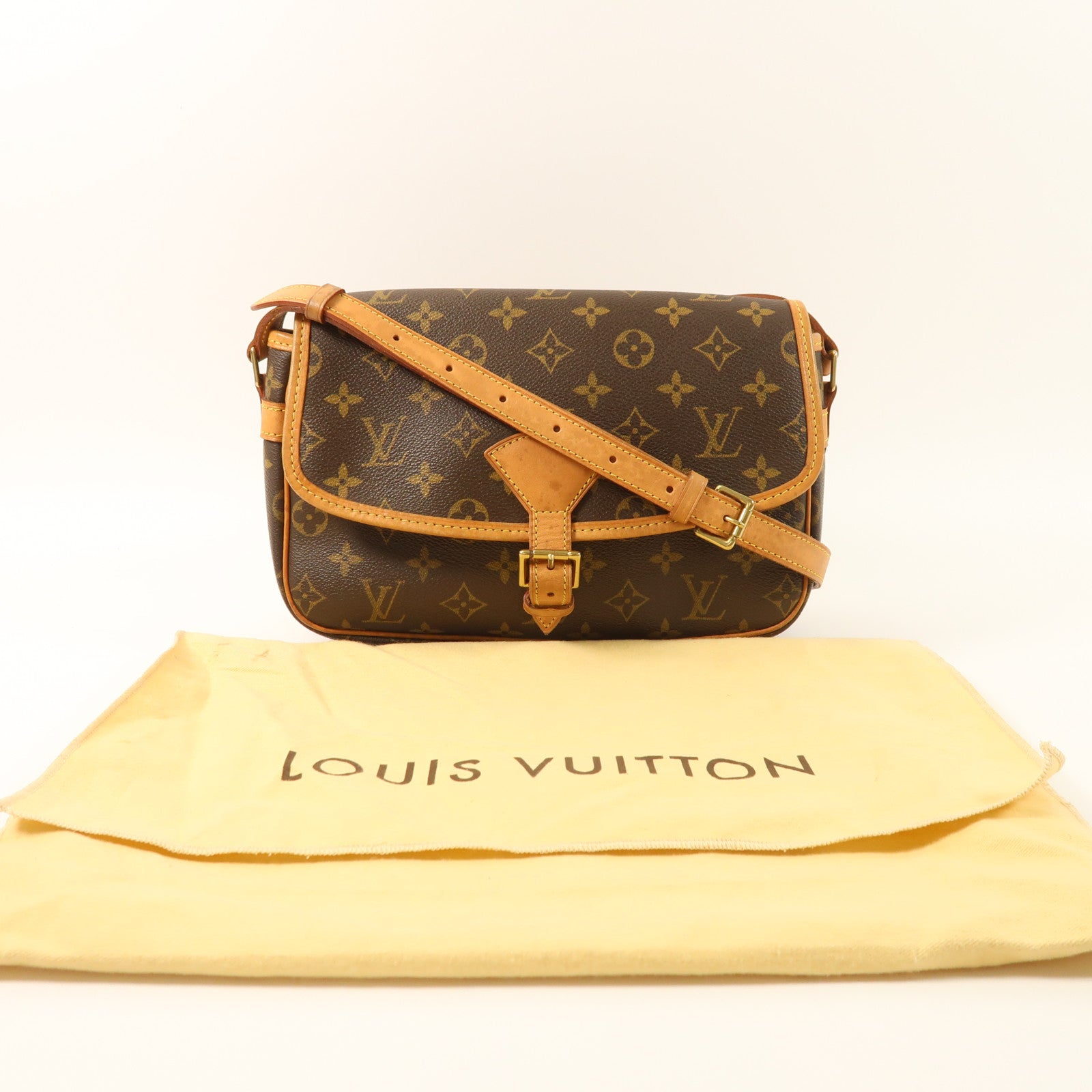 LOUIS VUITTON Monogram Sologne金扣肩背袋