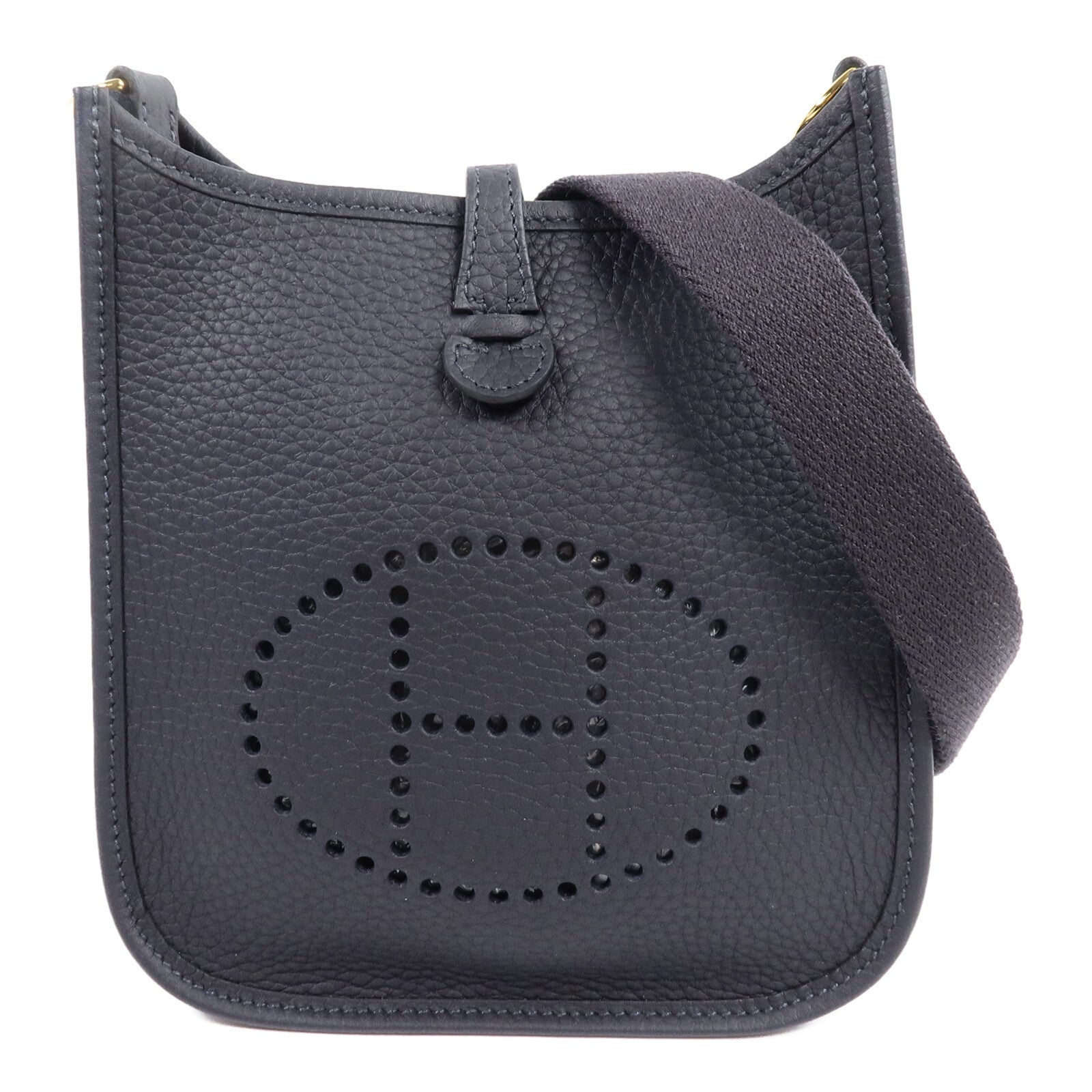 HERMES Clemence皮革Evelyne TPM金扣肩背袋Caban