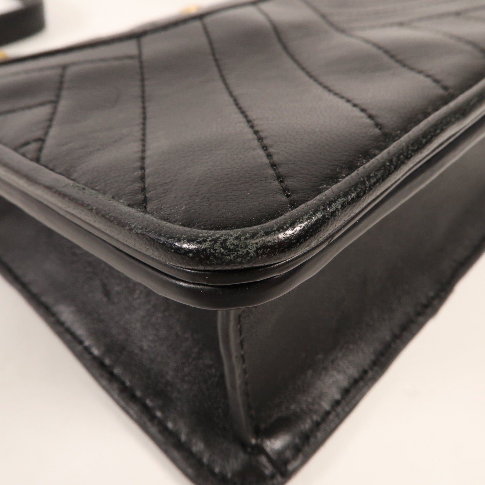 牛皮皮革Shoulder Bag金扣肩背袋