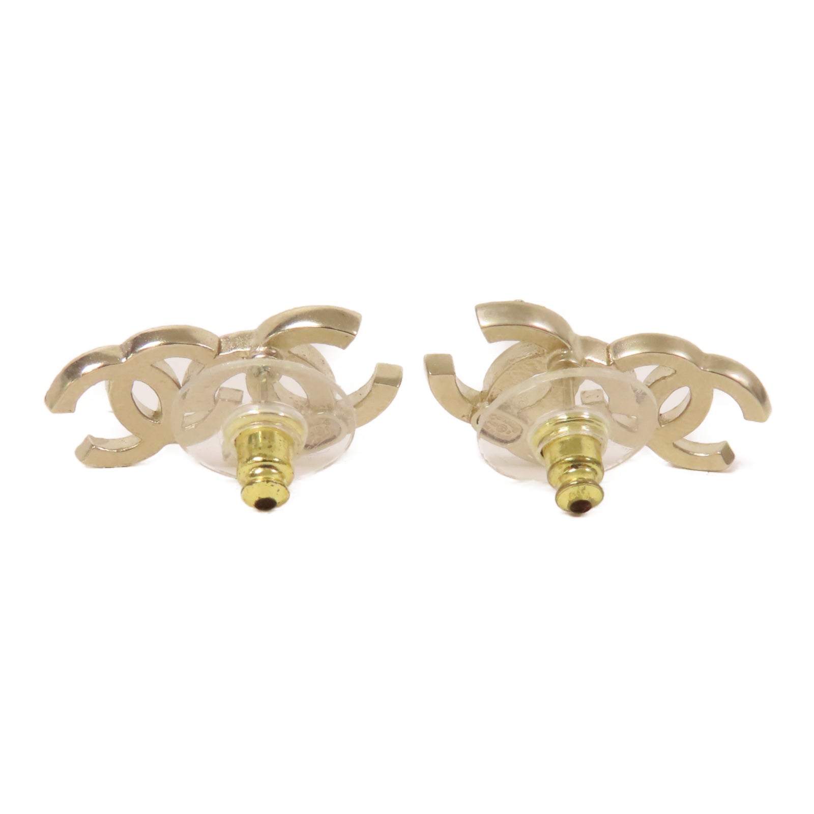 CHANEL 金屬Earrings耳環金色/黑色