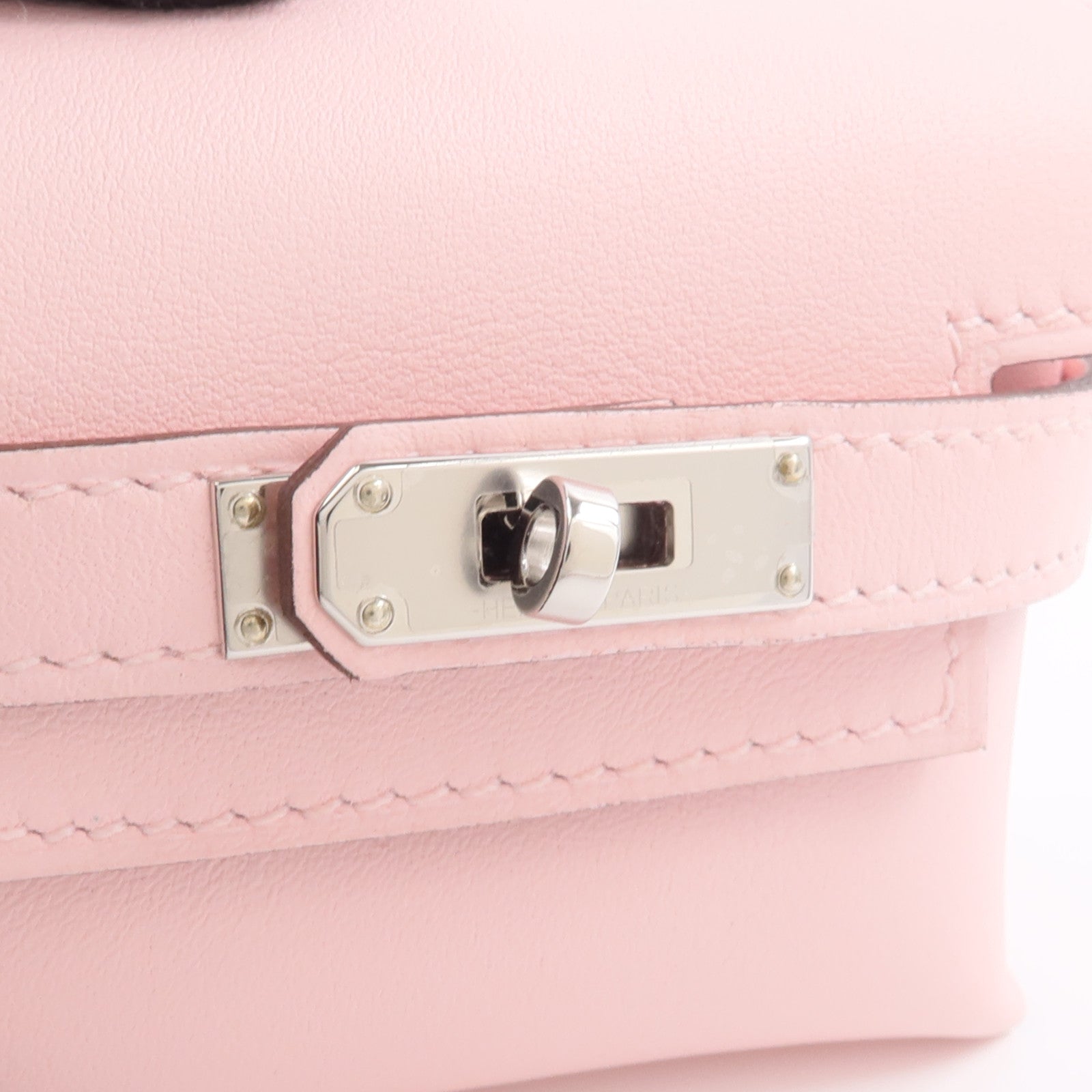 HERMES Swift皮革Kelly Festival Charm掛飾Rose Sakura