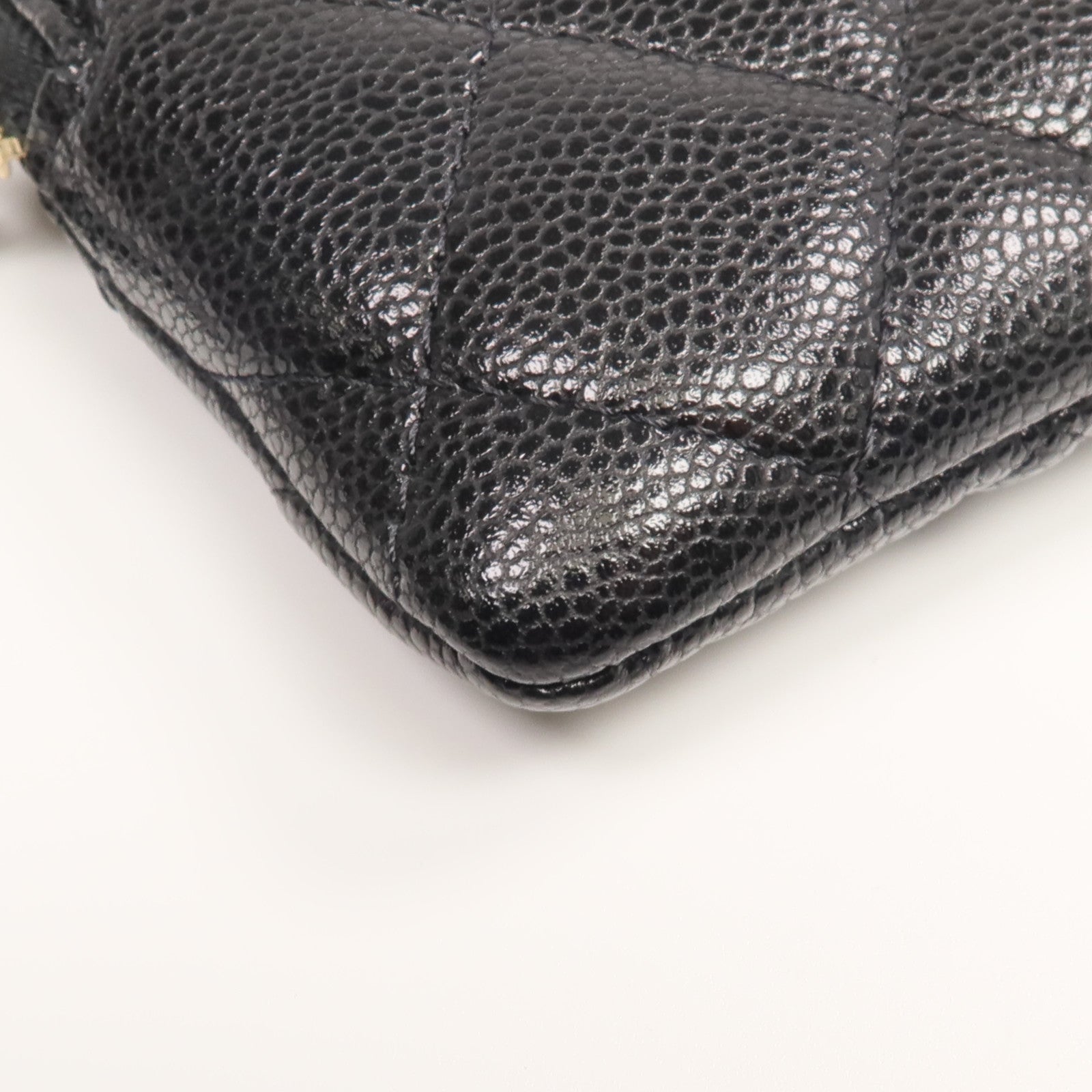 CHANEL 牛皮皮革Card/Coin Case金扣零錢包/卡片套