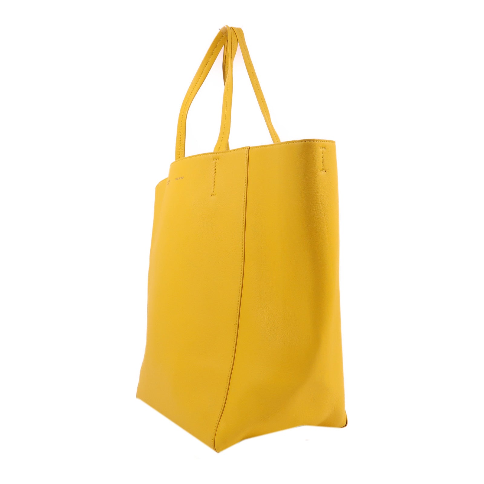 CELINE 牛皮皮革Tote Bag肩背袋黃色