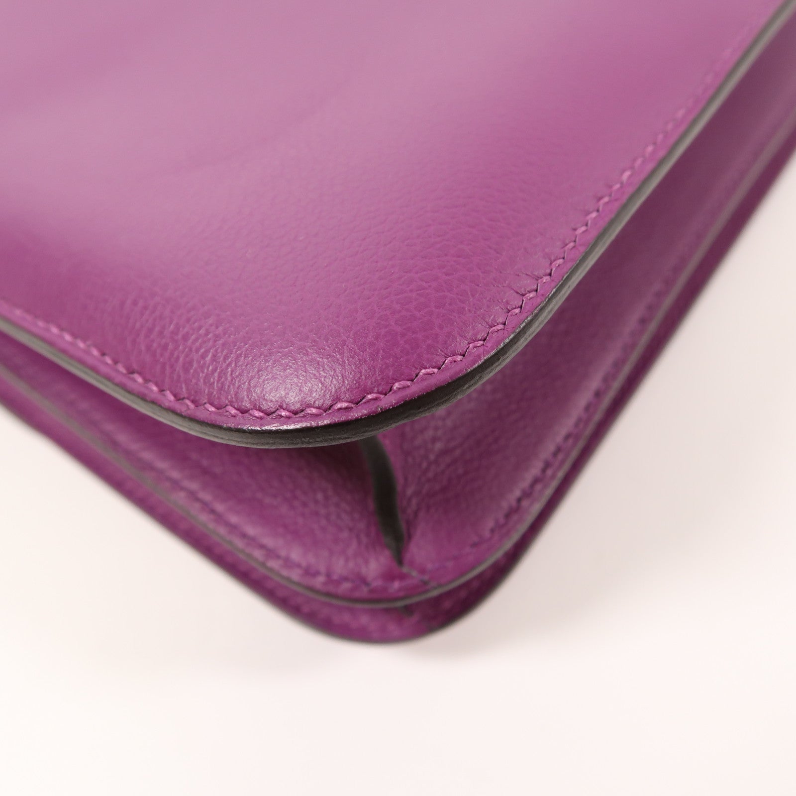 HERMES Evercolor皮革Constance 24金扣肩背袋