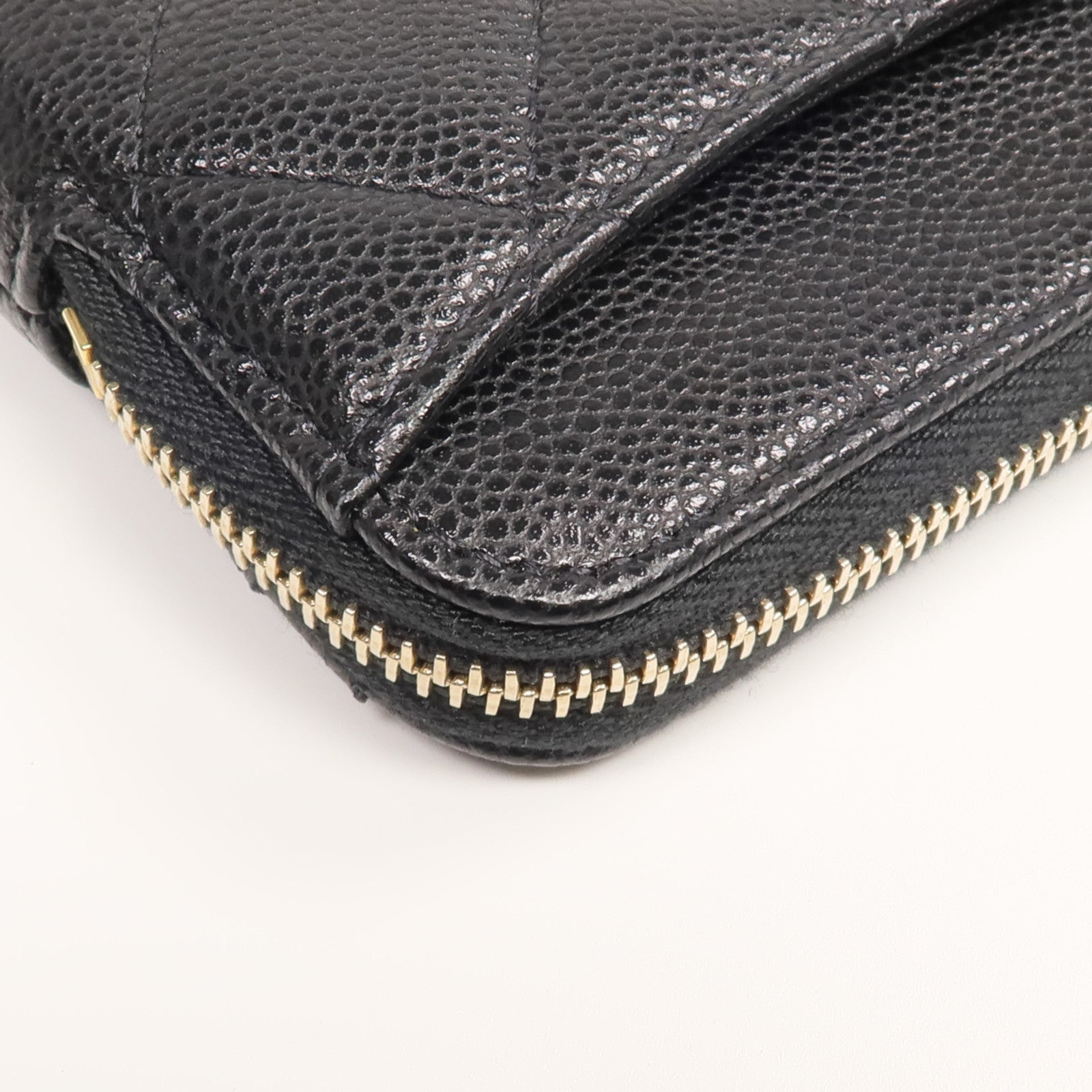 CHANEL 牛皮皮革Card/Coin Case金扣零錢包/卡片套