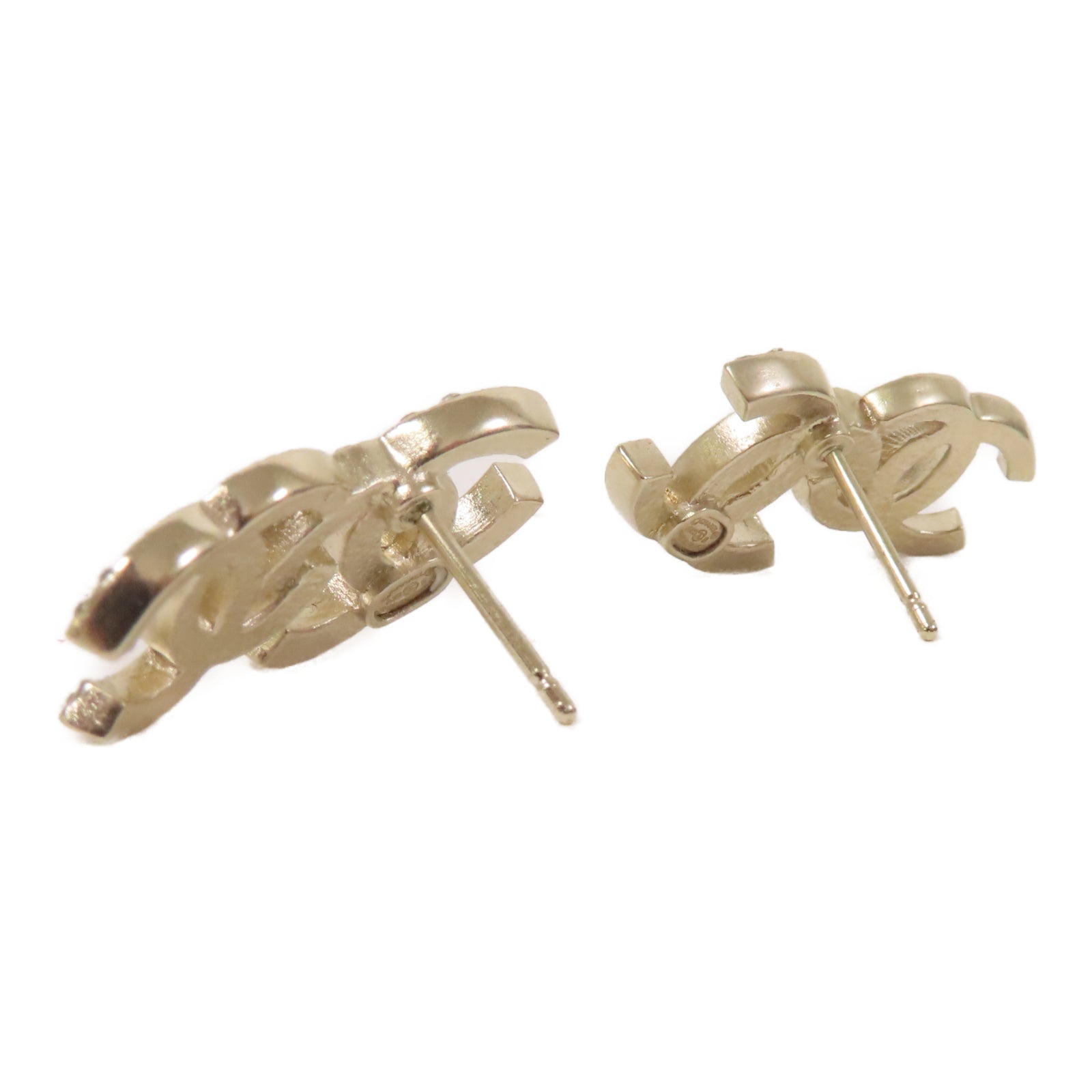 CHANEL 金屬Earrings耳環金色/黑色