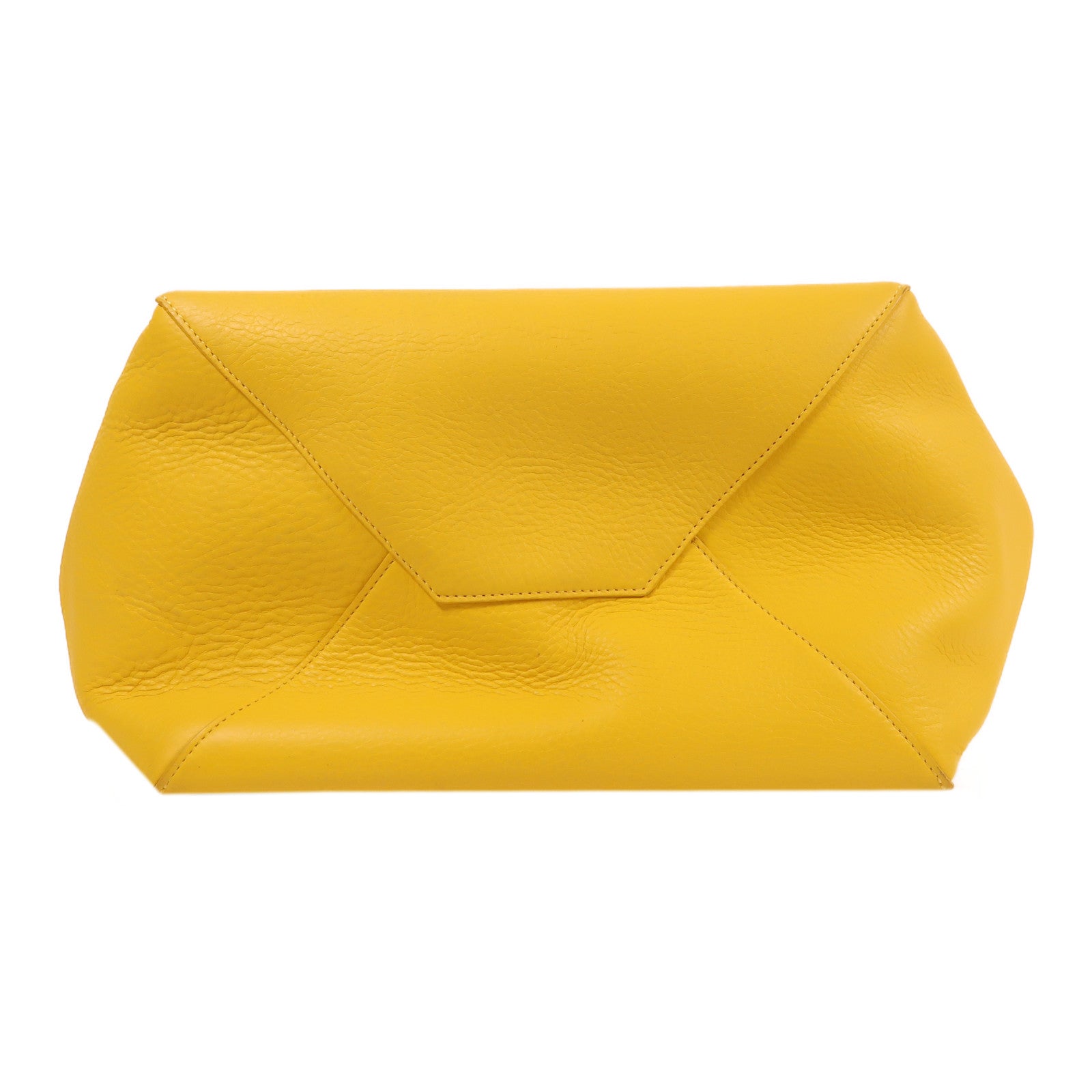 CELINE 牛皮皮革Tote Bag肩背袋黃色