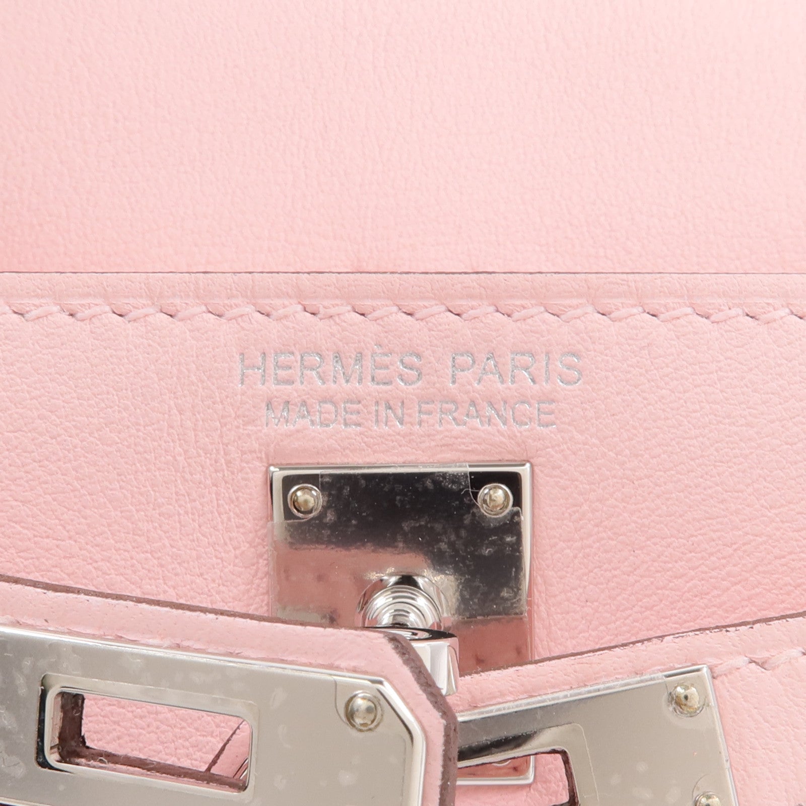 HERMES Swift皮革Kelly Festival Charm掛飾Rose Sakura
