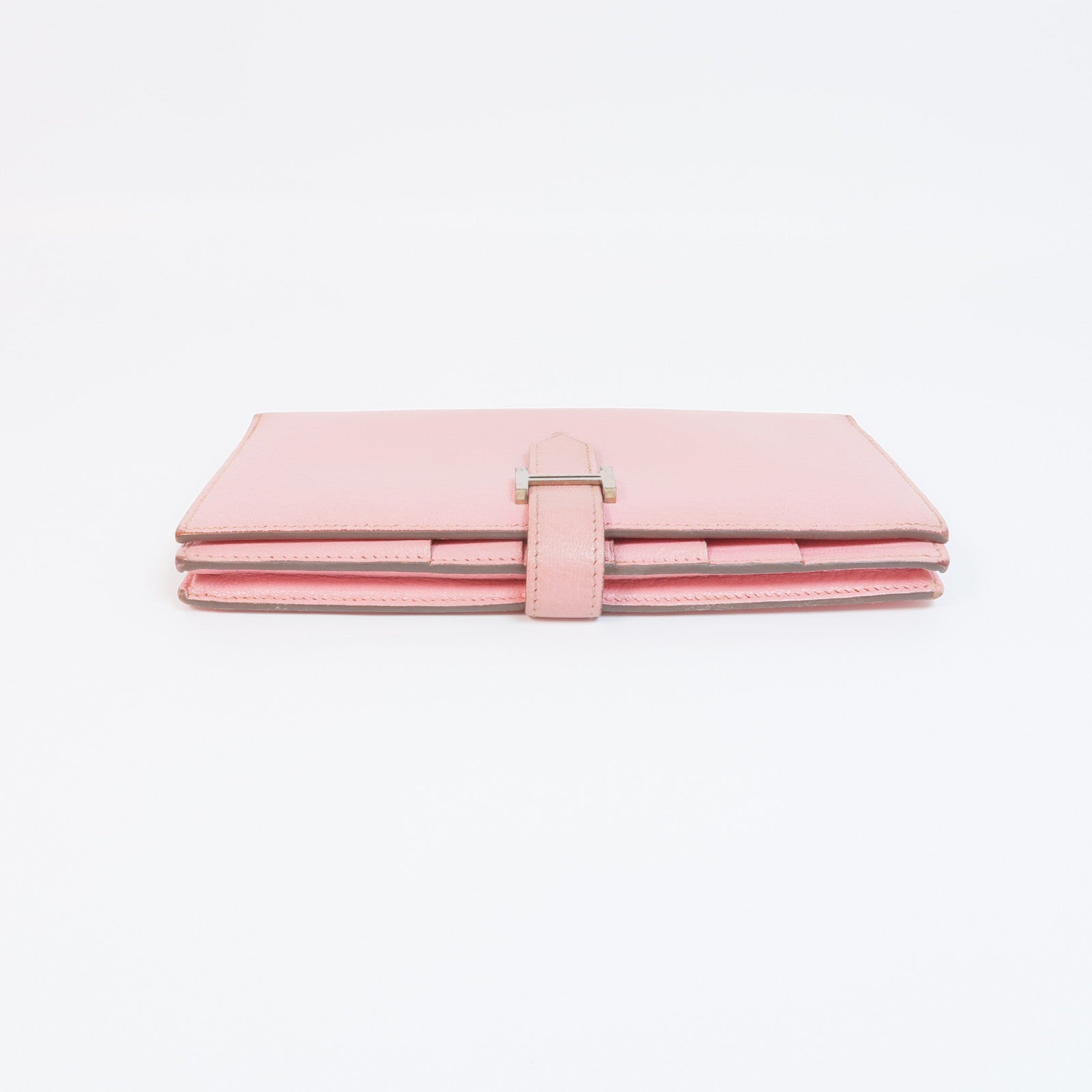 HERMES Chevre皮革Bearn Wallet銀扣長錢包