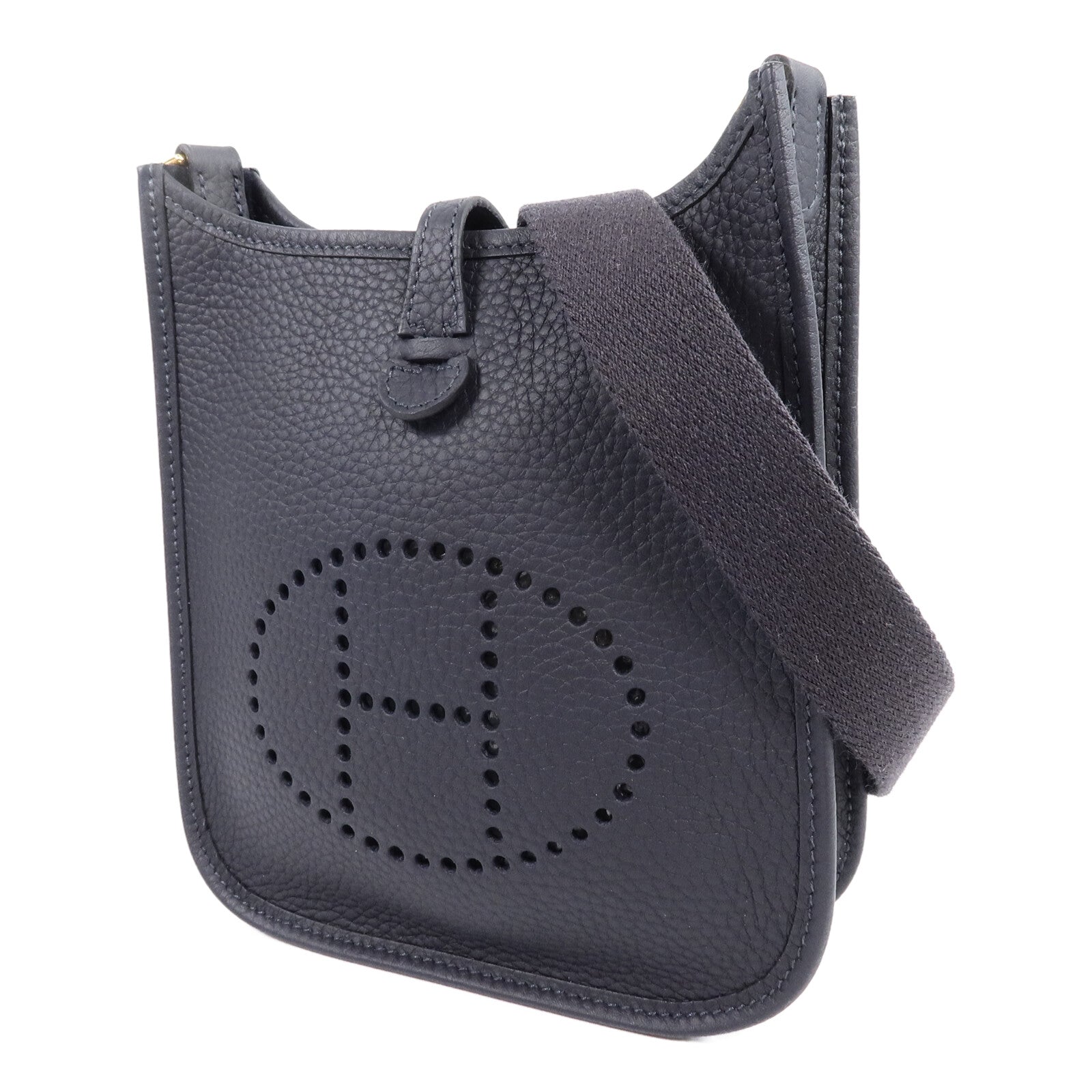 HERMES Clemence皮革Evelyne TPM金扣肩背袋Caban