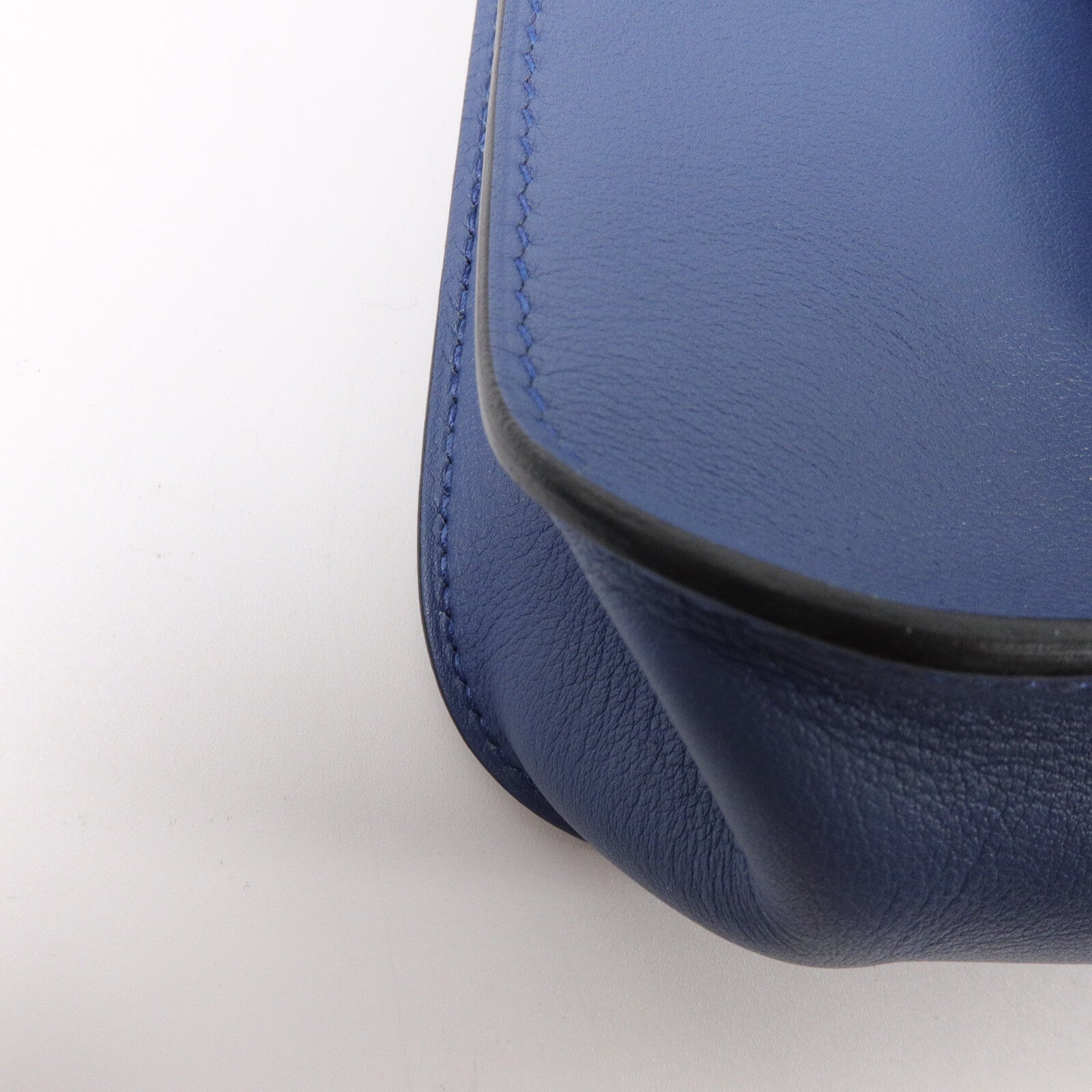 HERMES Swift皮革Mini Halzan手挽肩背兩用袋Bleu Agate