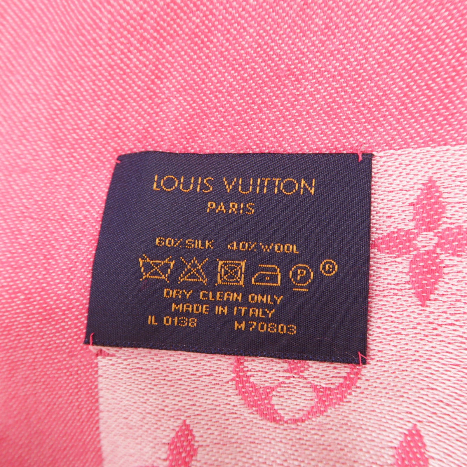 LOUIS VUITTON 羊毛/絲質Scarf圍巾