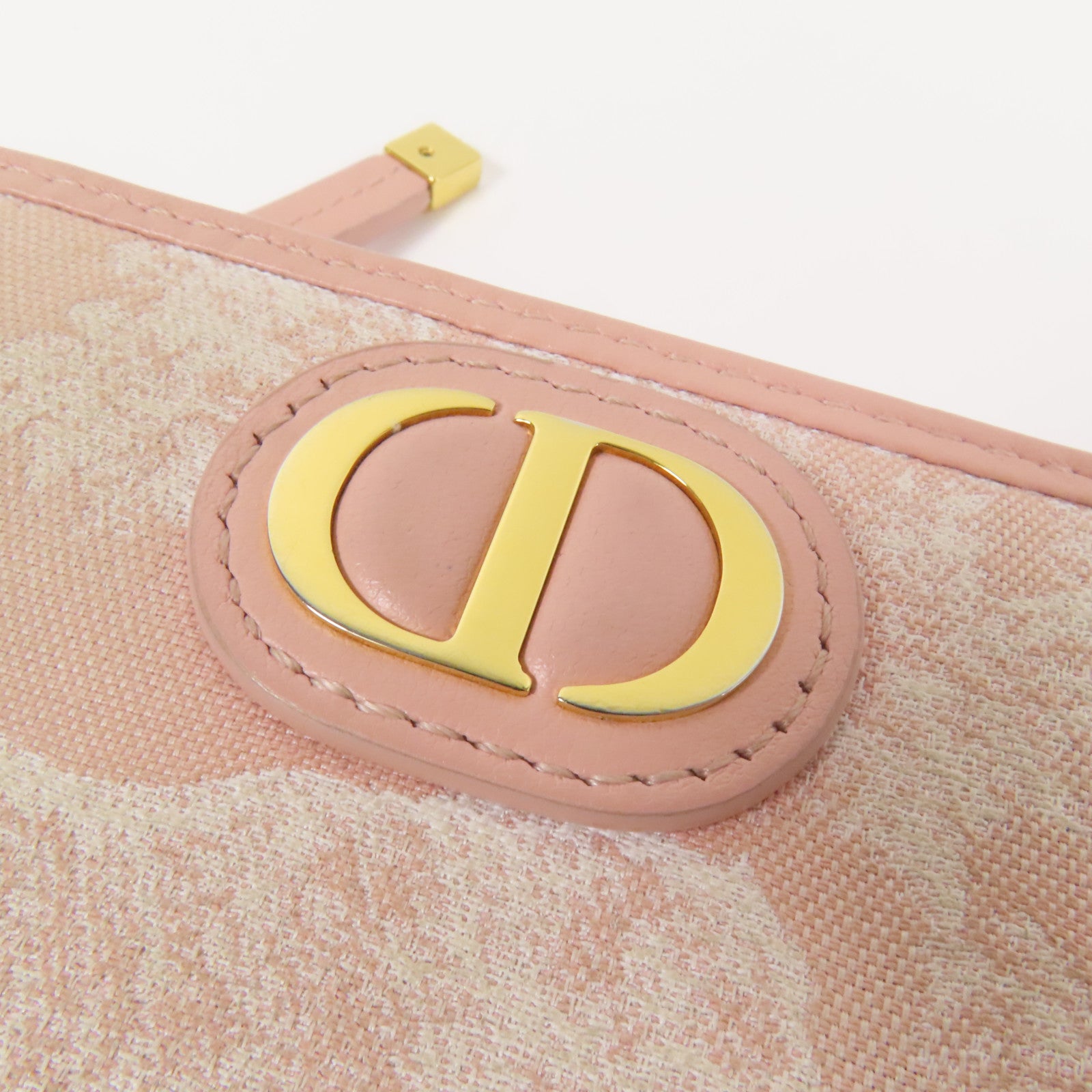 Dior 帆布Bifold Wallet金扣錢包