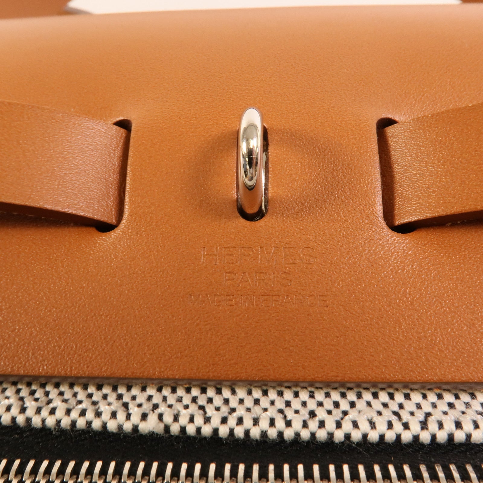 HERMES 塗層帆布Herbag PM手挽肩背兩用袋Black