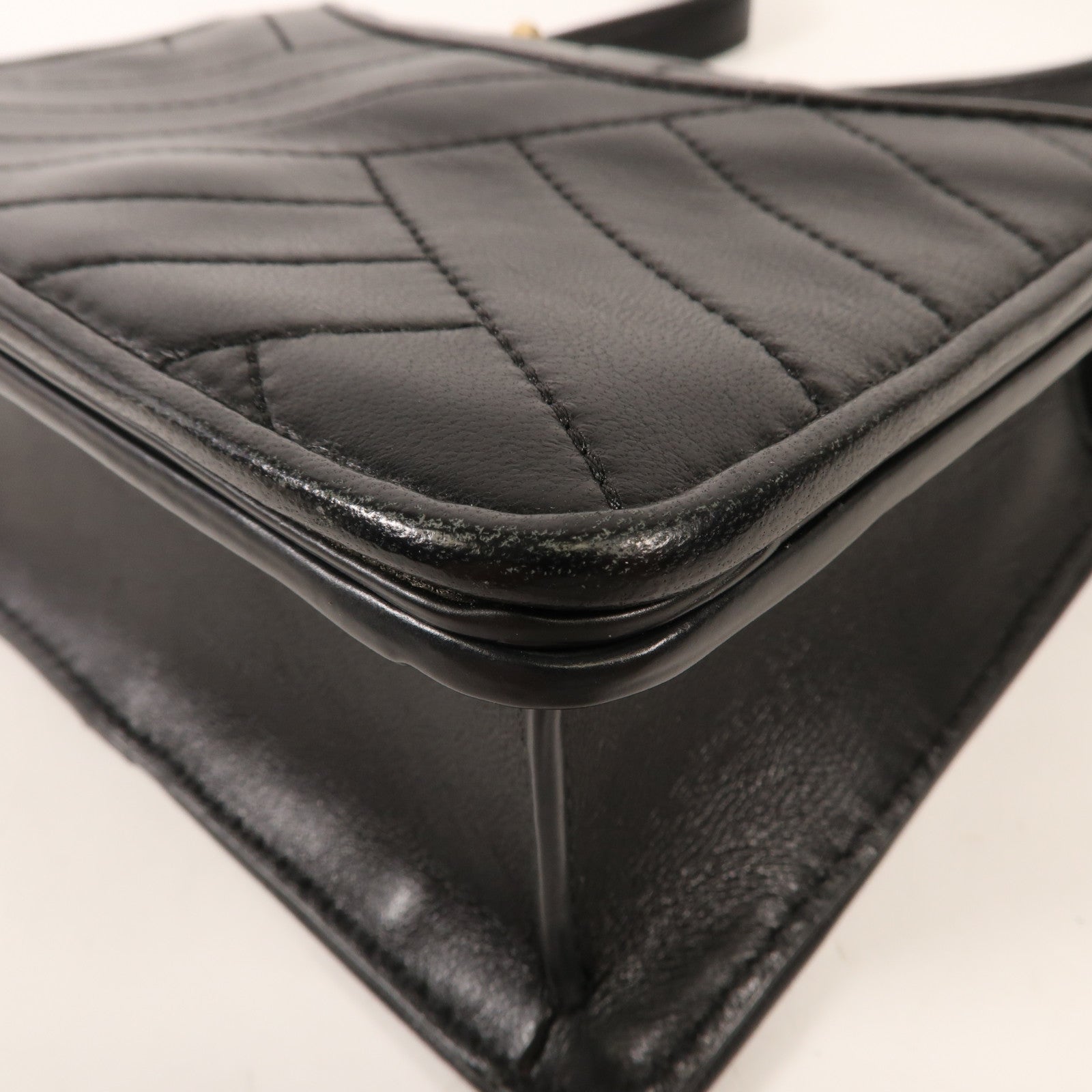 牛皮皮革Shoulder Bag金扣肩背袋