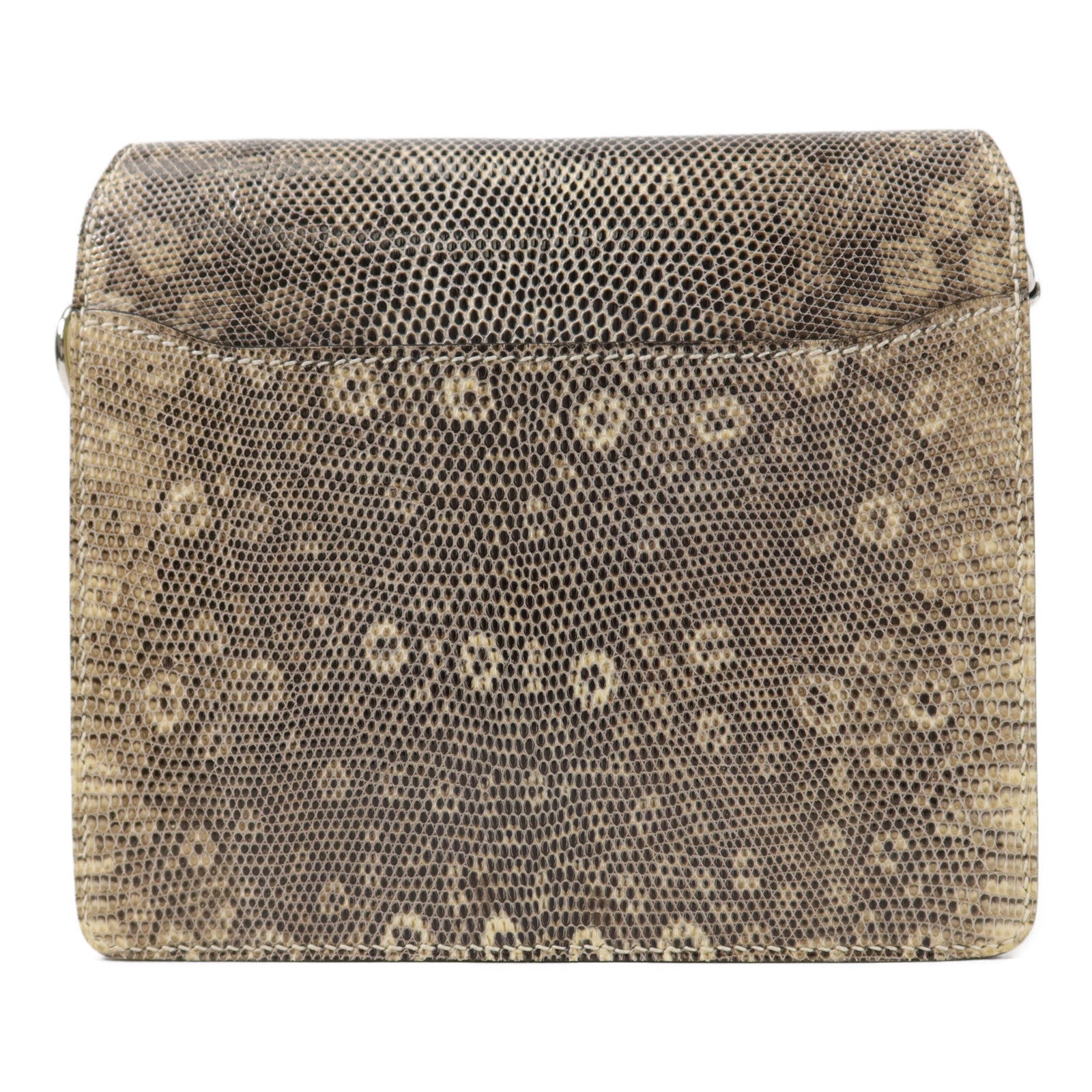 HERMES Alligator/Lizard皮革Roulis Mini肩背袋Ombre Vanille