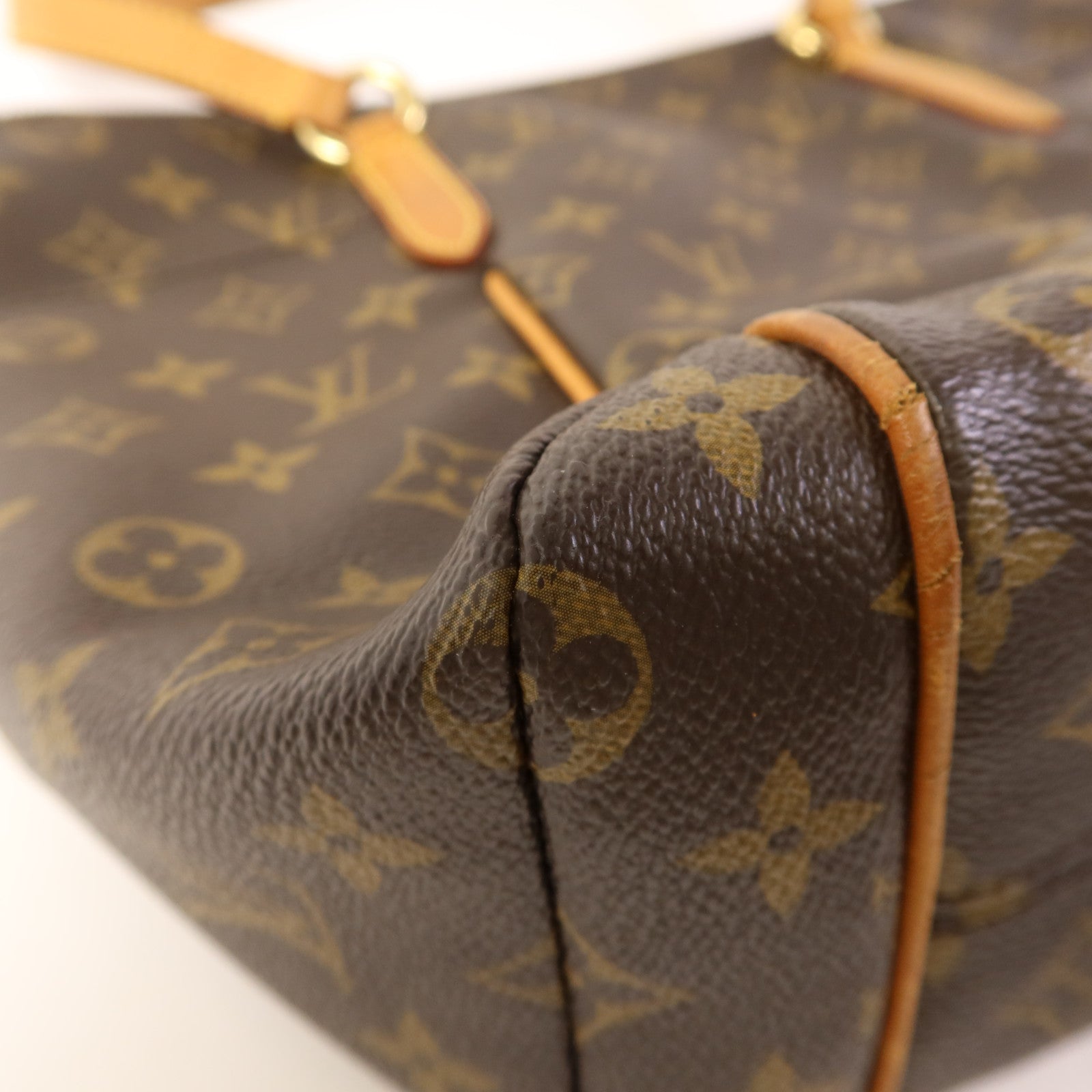 LOUIS VUITTON Monogram Totally MM金扣肩背袋棕色