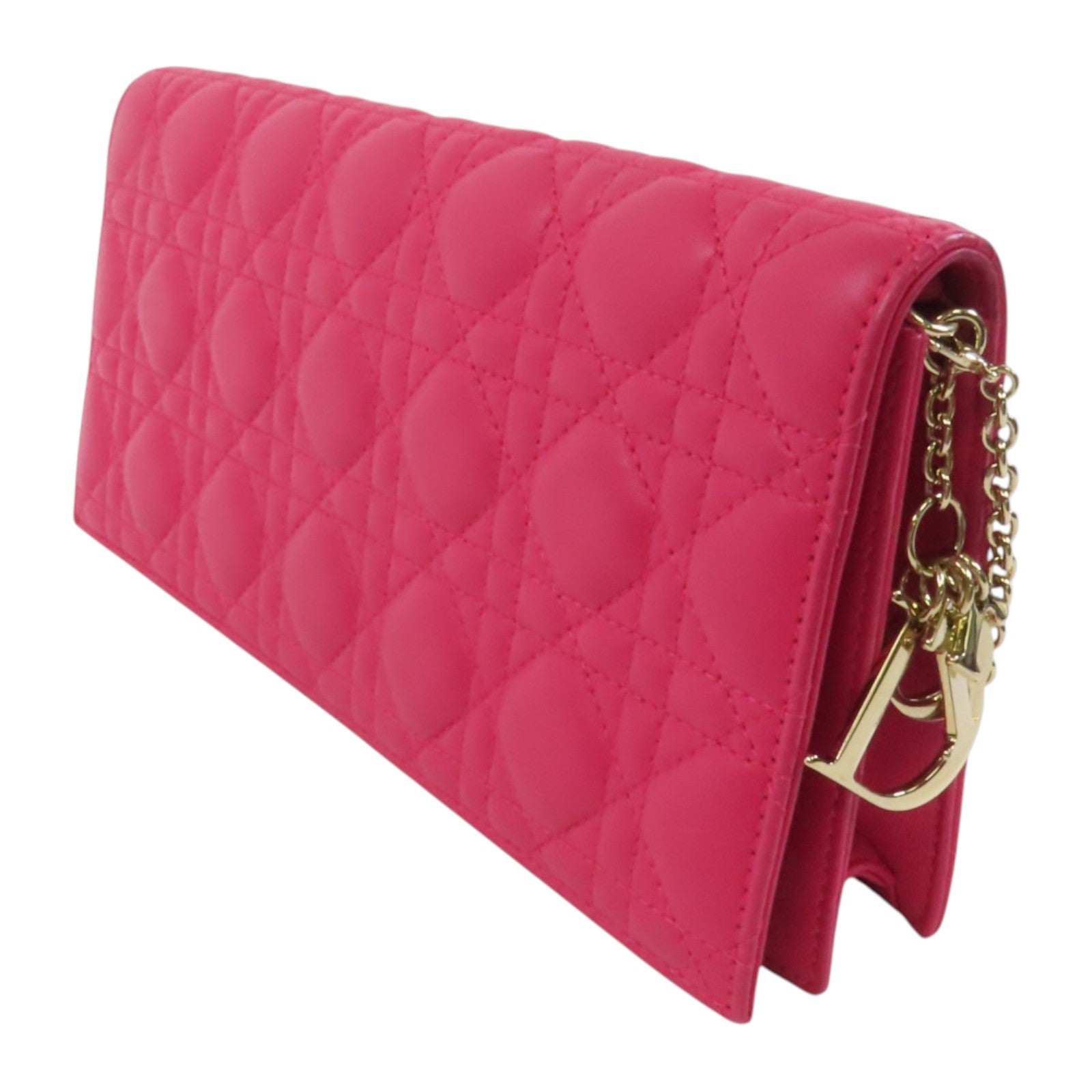 Dior 羊皮皮革Chain Shoulder Bag金扣鏈帶肩背袋