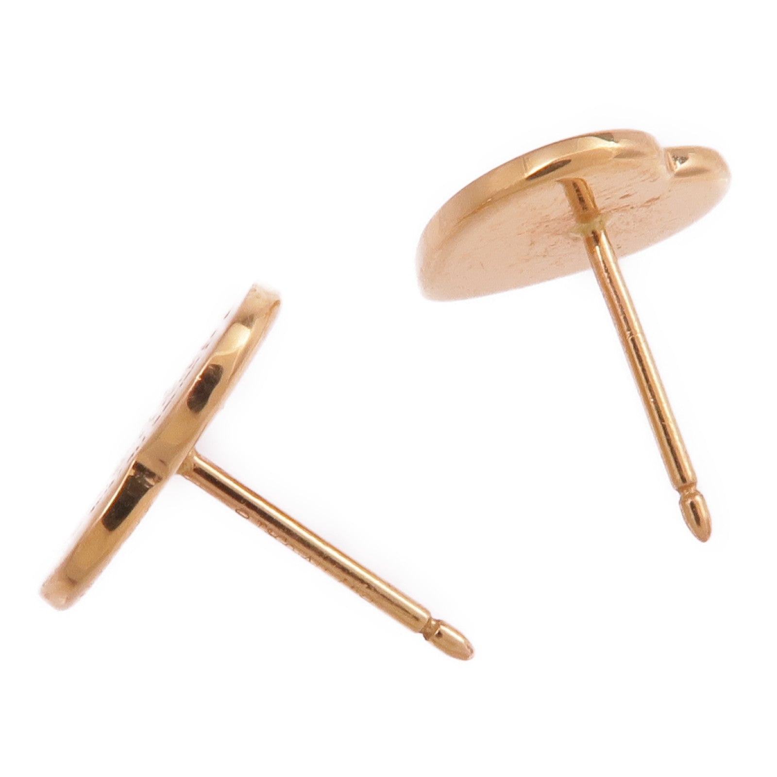 TIFFANY＆CO 18K玫瑰金Heart Tag Stud Earrings耳環