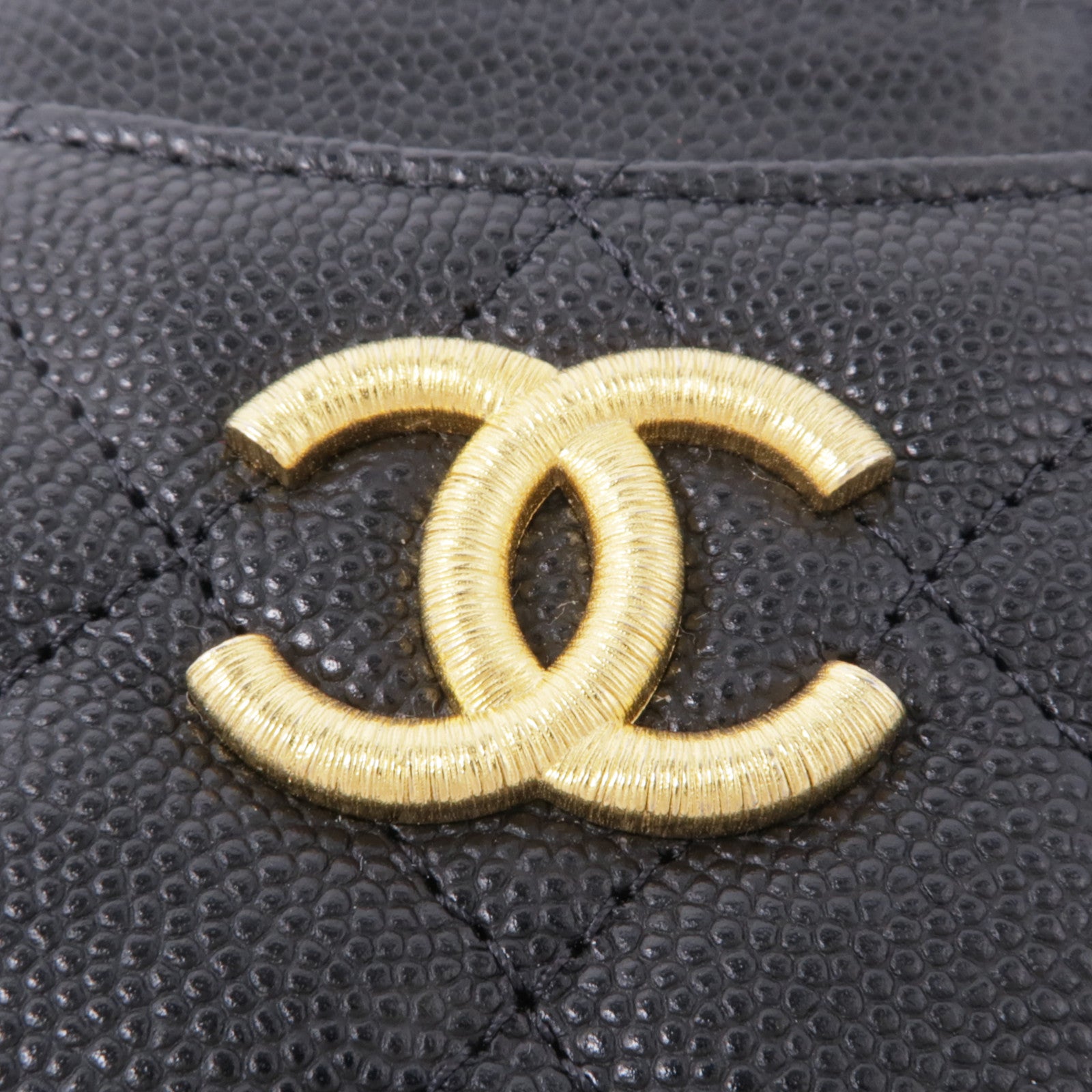 CHANEL 牛皮皮革Card Case金扣卡片套
