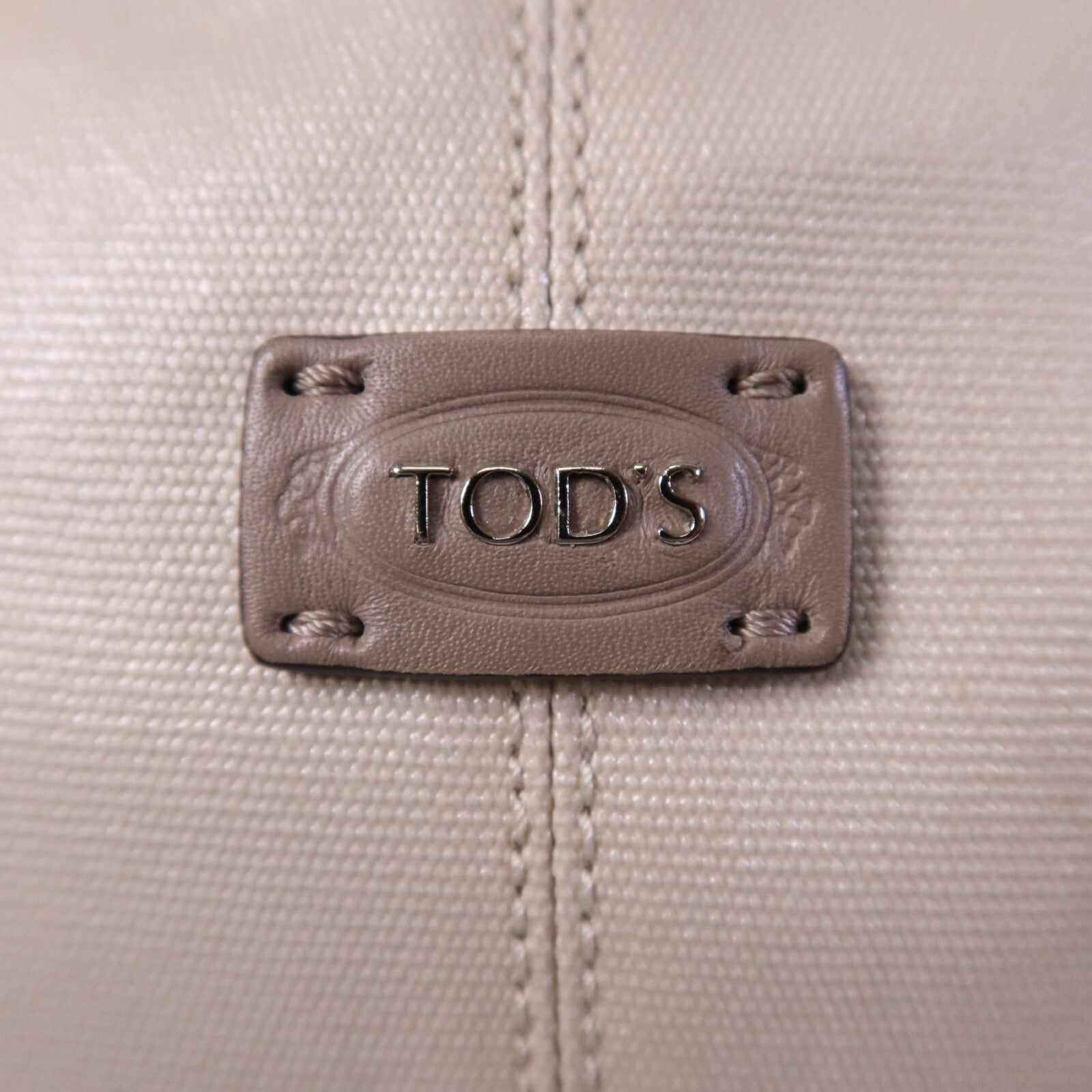 TOD'S 塗層帆布G-Line Sacca銀扣手挽肩背兩用袋