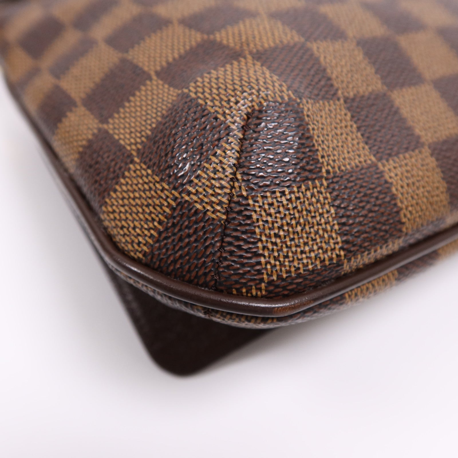 LOUIS VUITTON Damier Musette Tango金扣肩背袋棕色