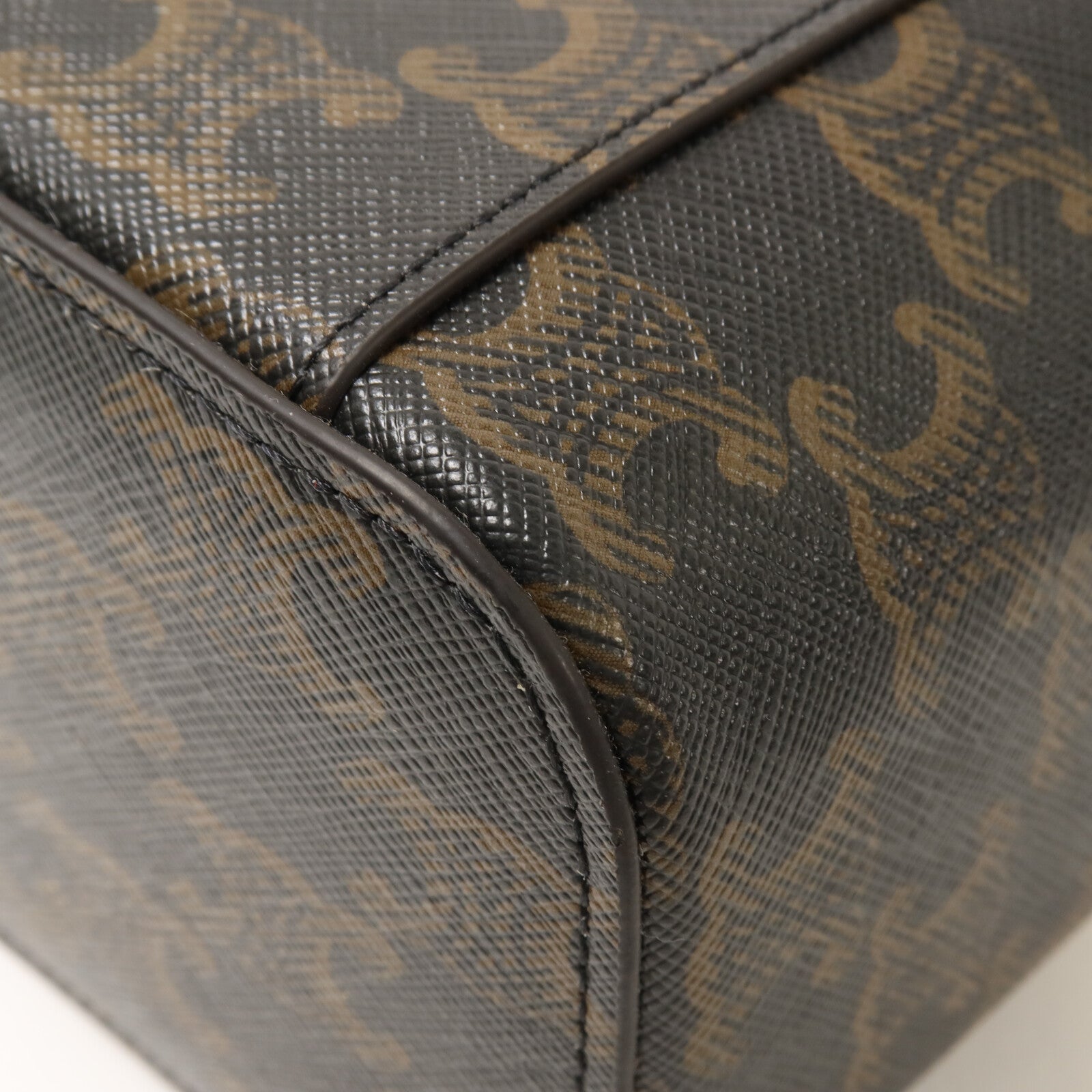 CELINE 塗層帆布Mini Vanity Case手挽肩背兩用袋