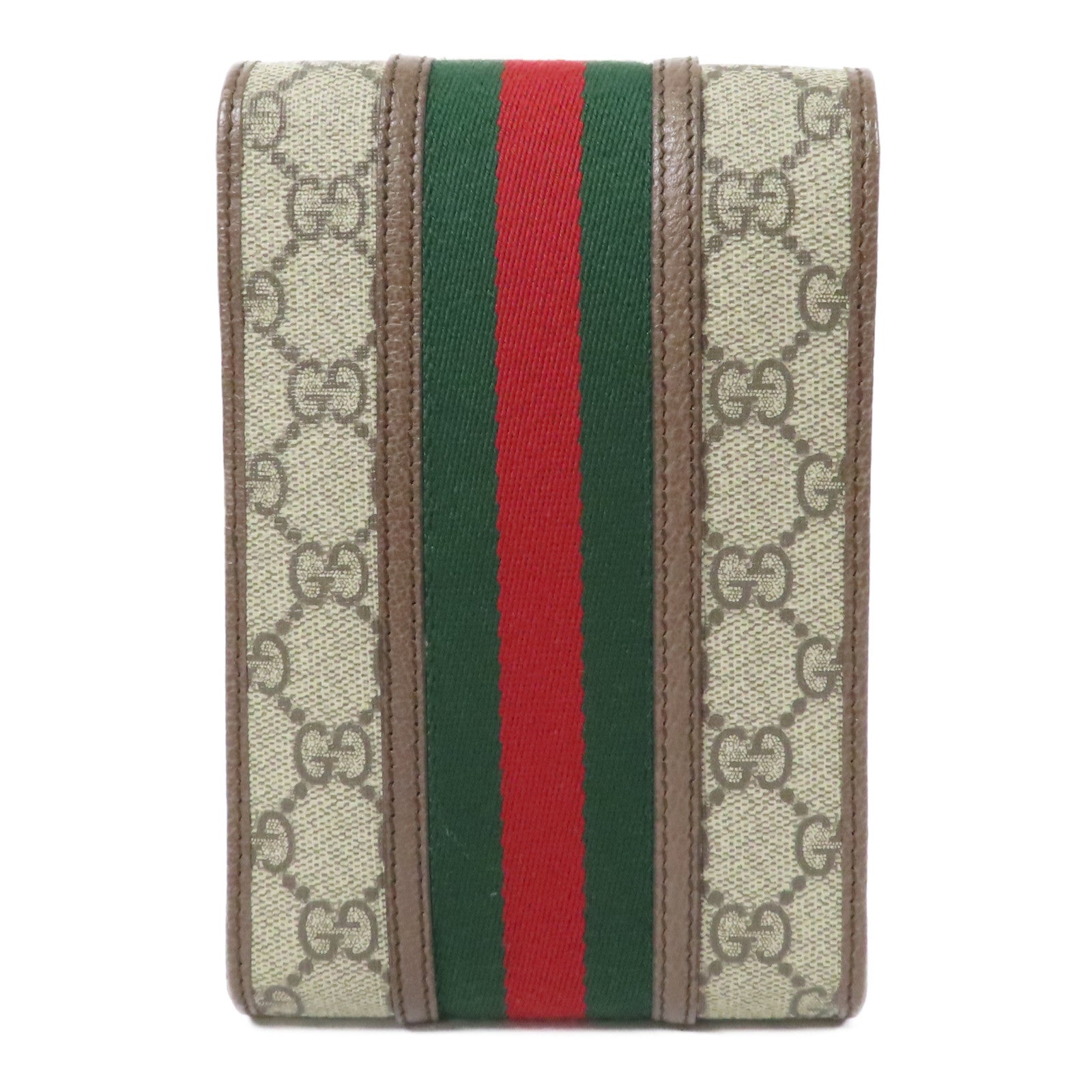 GUCCI 【激減優惠】帆布Shoulder Bag金扣肩背袋啡色/紅色/綠色