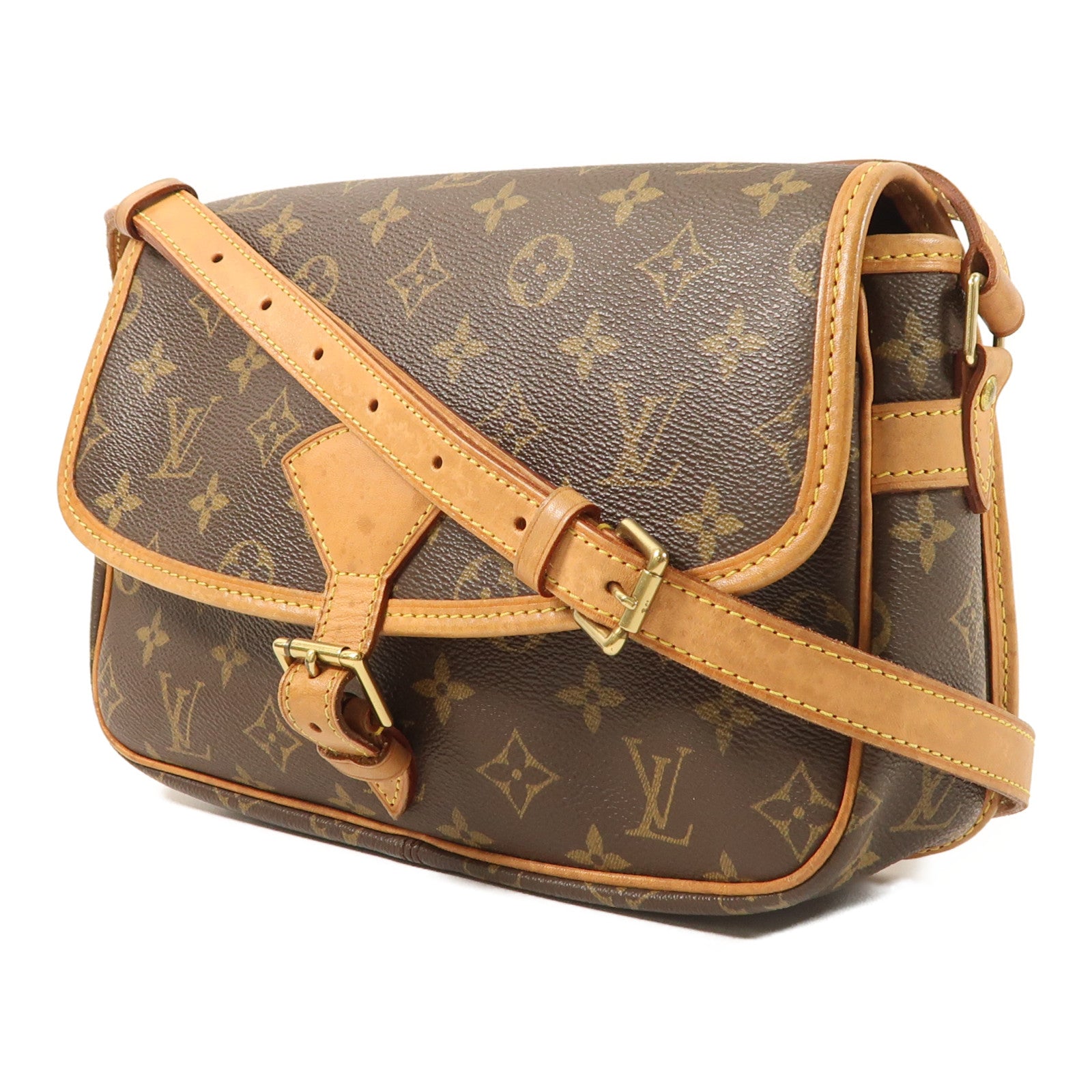 LOUIS VUITTON Monogram Sologne金扣肩背袋