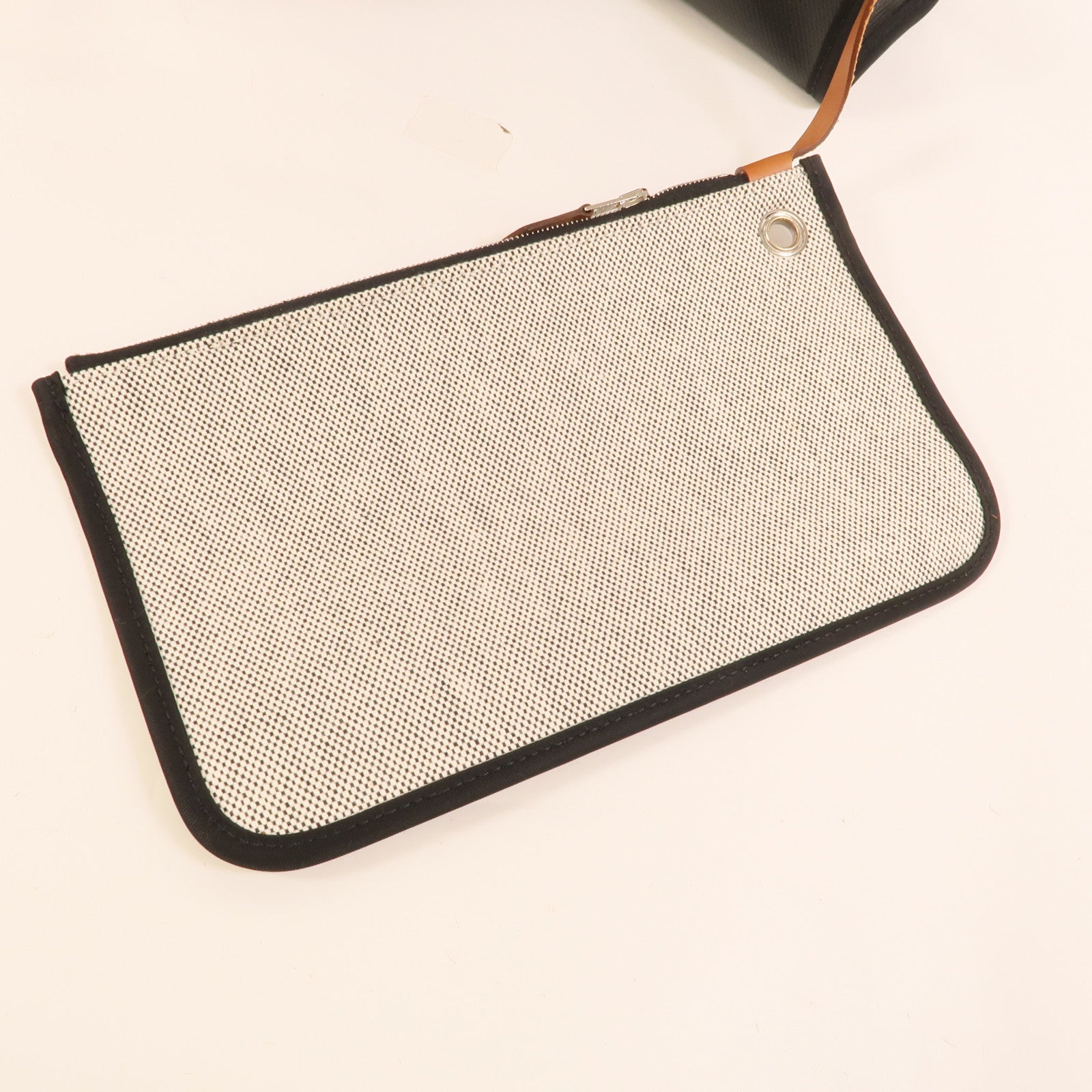 HERMES 塗層帆布Herbag PM手挽肩背兩用袋Black