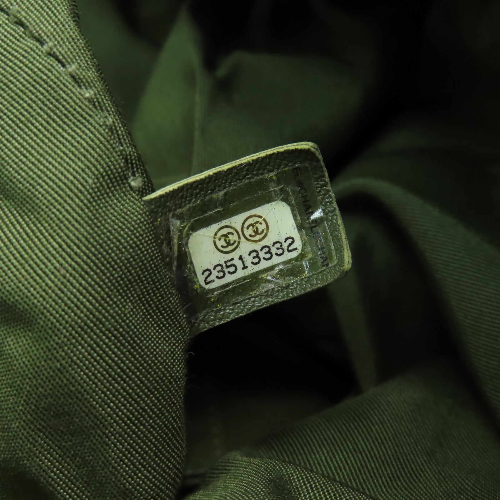 CHANEL 【激減優惠】菱格羊皮皮革Chain Shoulder銀扣鏈帶肩背袋綠色