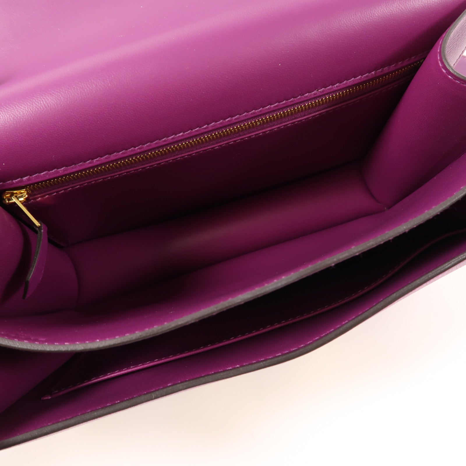 HERMES Evercolor皮革Constance 24金扣肩背袋