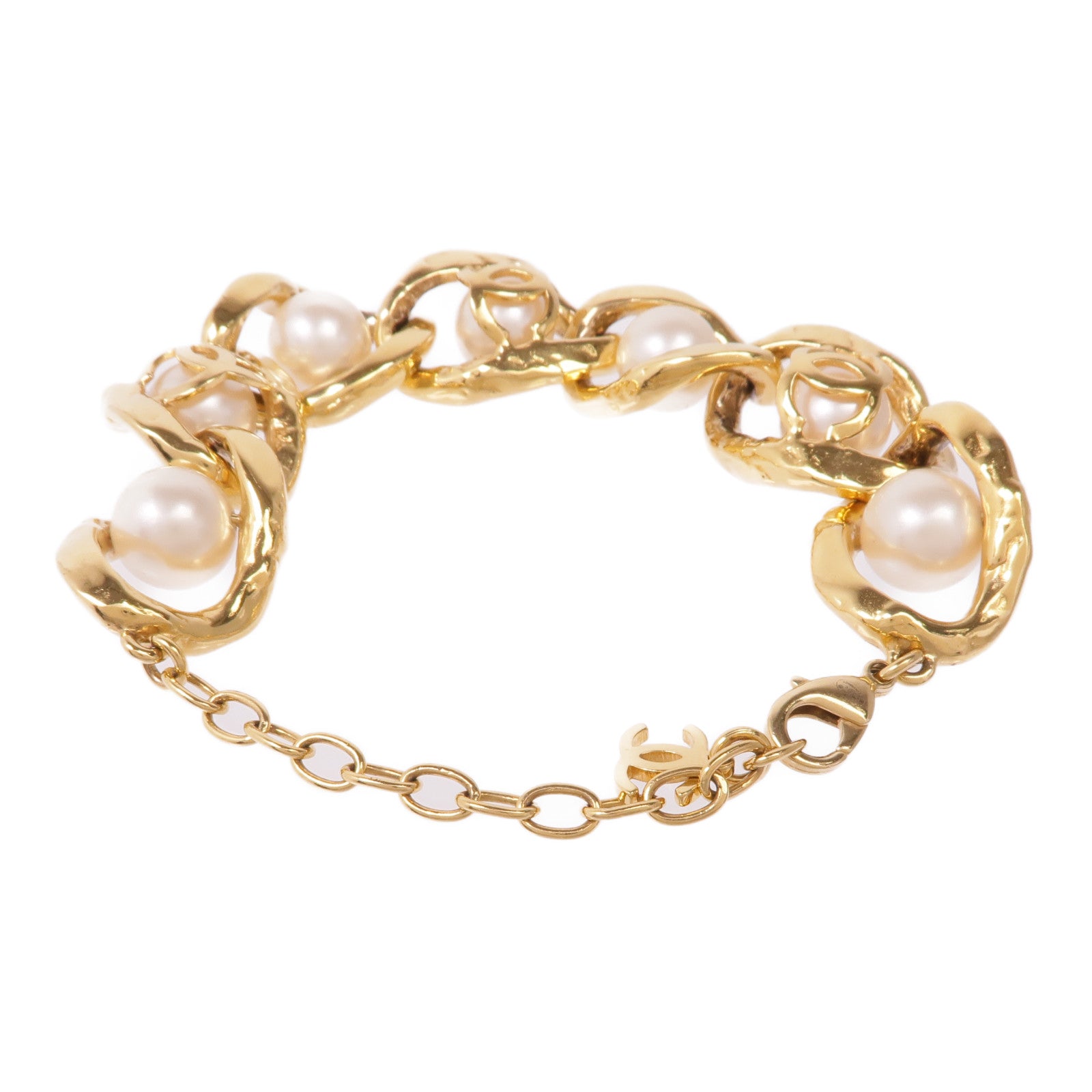 CHANEL PVC/金屬Bracelet手鏈