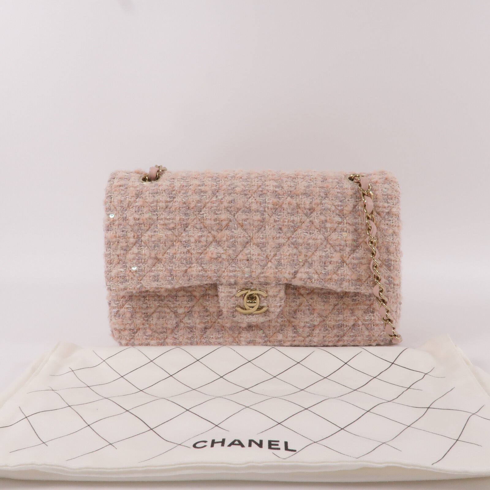 CHANEL Tweed Classic 25鏈帶肩背袋