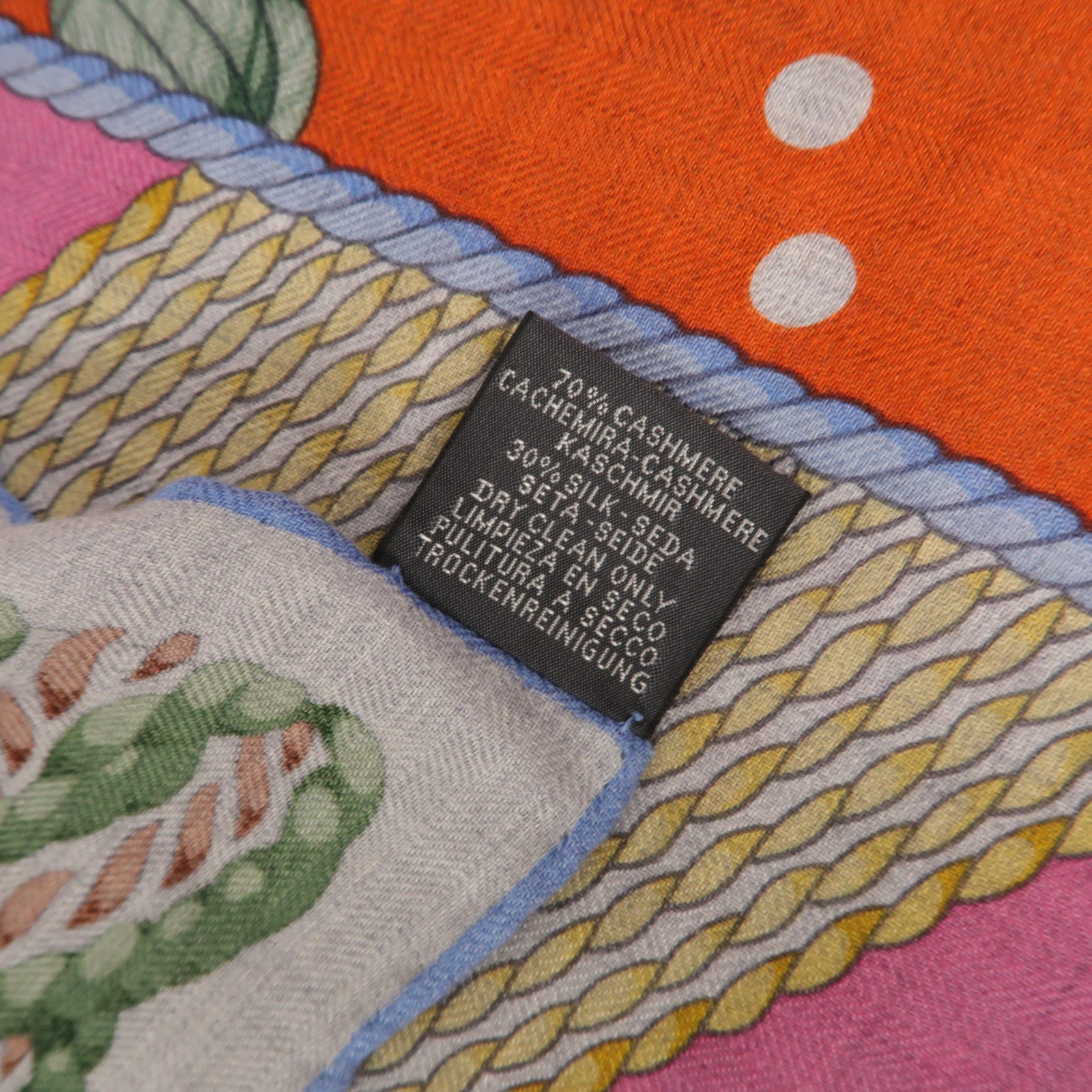 HERMES 絲質/羊絨Scarf 140x140絲巾