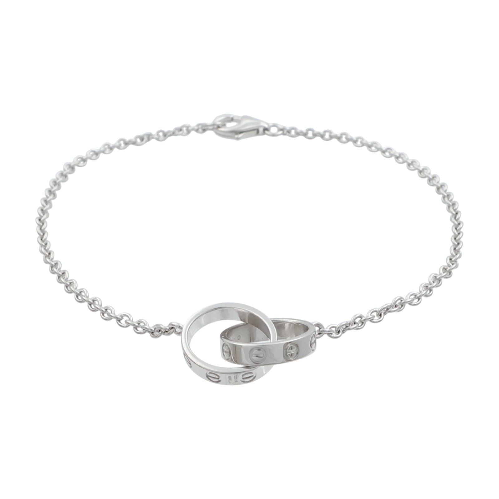 CARTIER 18K白金Love Bracelet手鏈