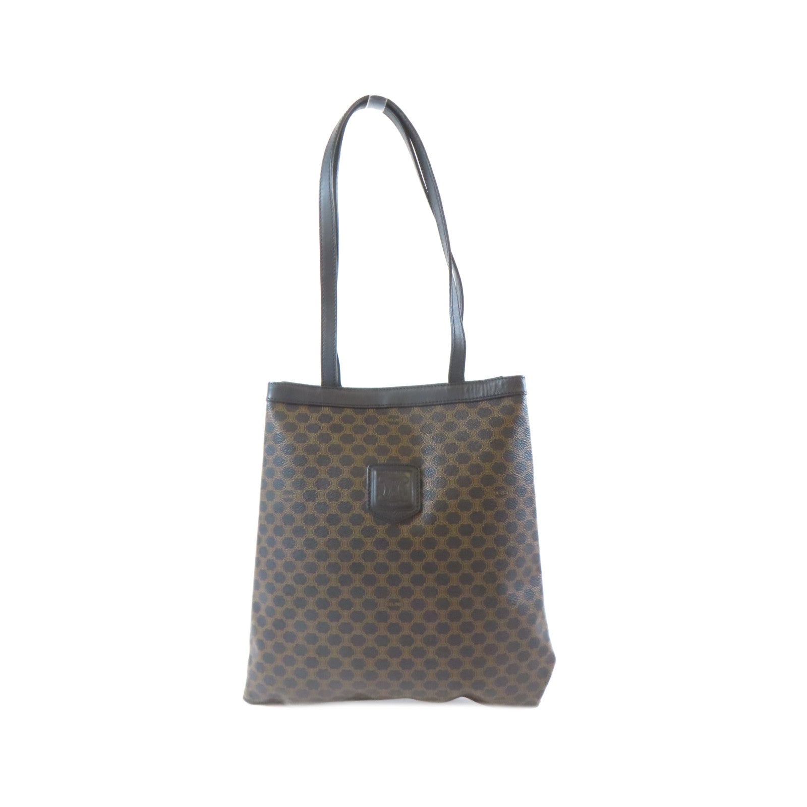CELINE 塗層帆布Tote Bag手挽袋啡色/黑色