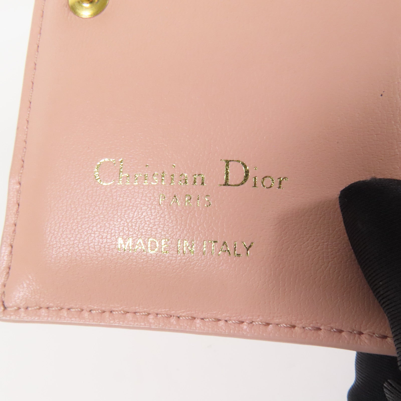 Dior 帆布Bifold Wallet金扣錢包